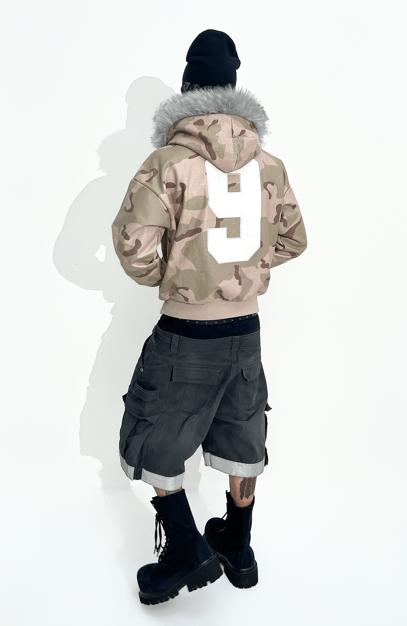 TECNINEGROUP Detachable Reflective Firefighter Cargo Pants Gray-Pants-XS-Free Shipping Leatheretro