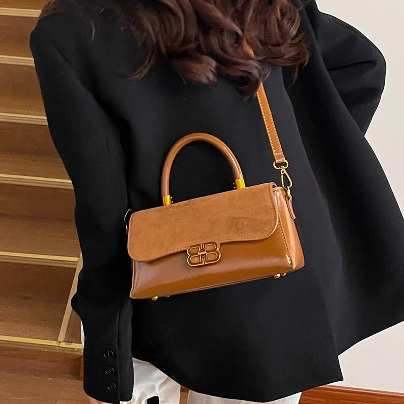 Elegant Temperament Minimalist Shoulder Bag - Lightweight Versatile Crossbody Bags-Shoulder Bag-Black-Free Shipping Leatheretro