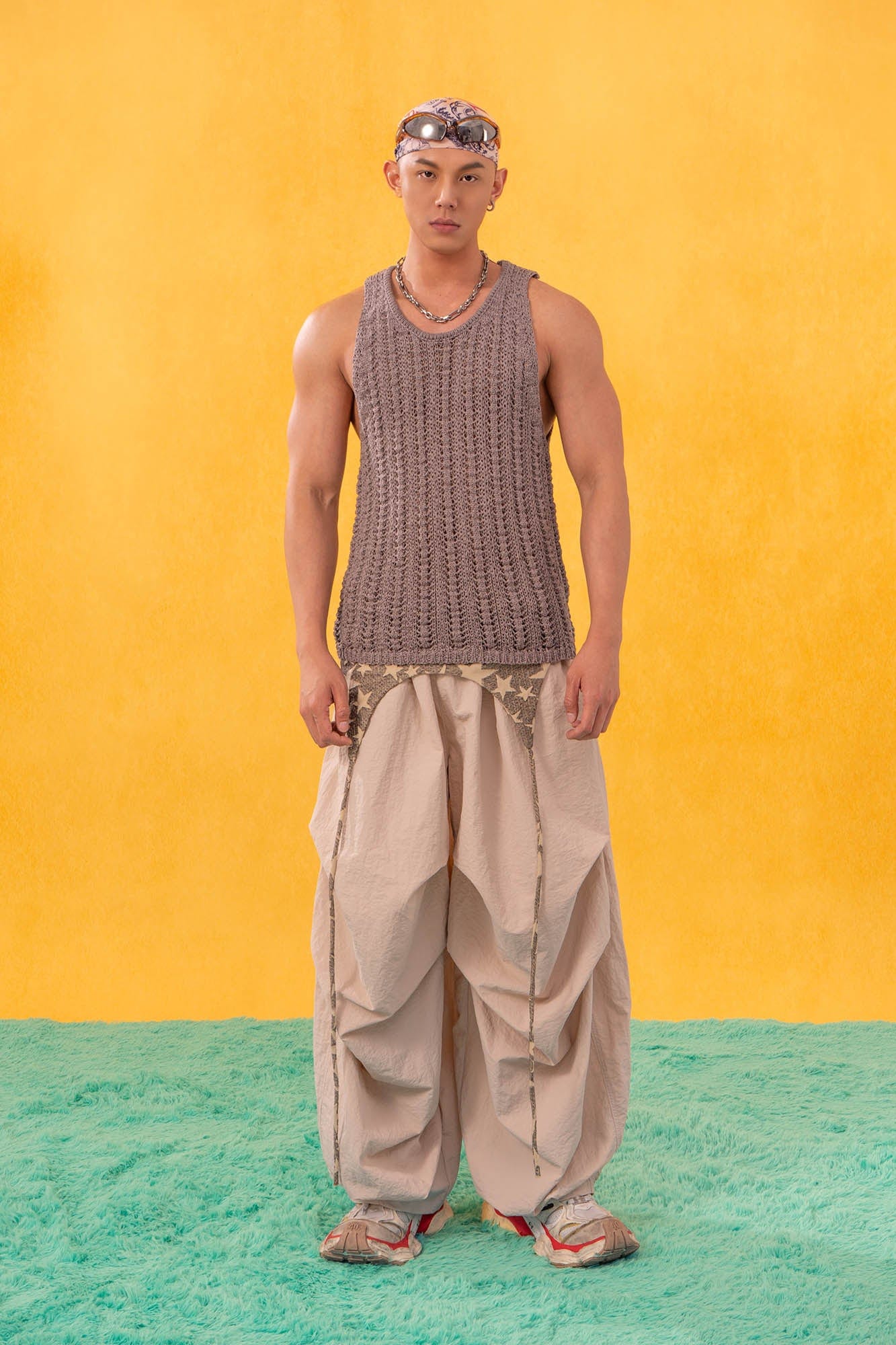 CLP Knitted Tank Top-Tank Top-M-Black-Free Shipping Leatheretro