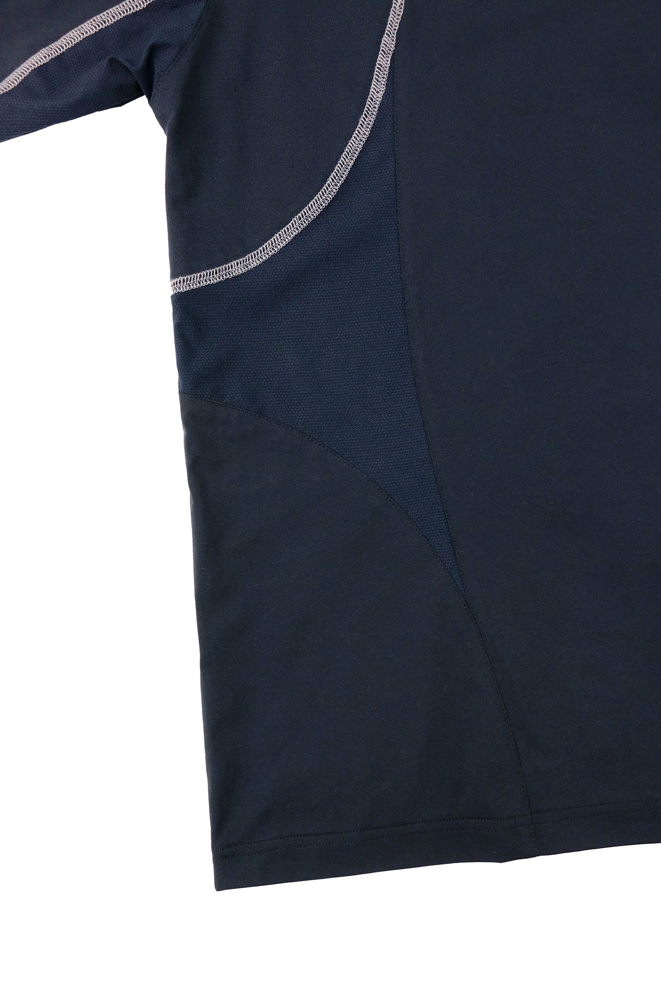 RELABEL Contrast Paneled Quick-Dry Tee-T Shirt-XS-Black-Free Shipping Leatheretro