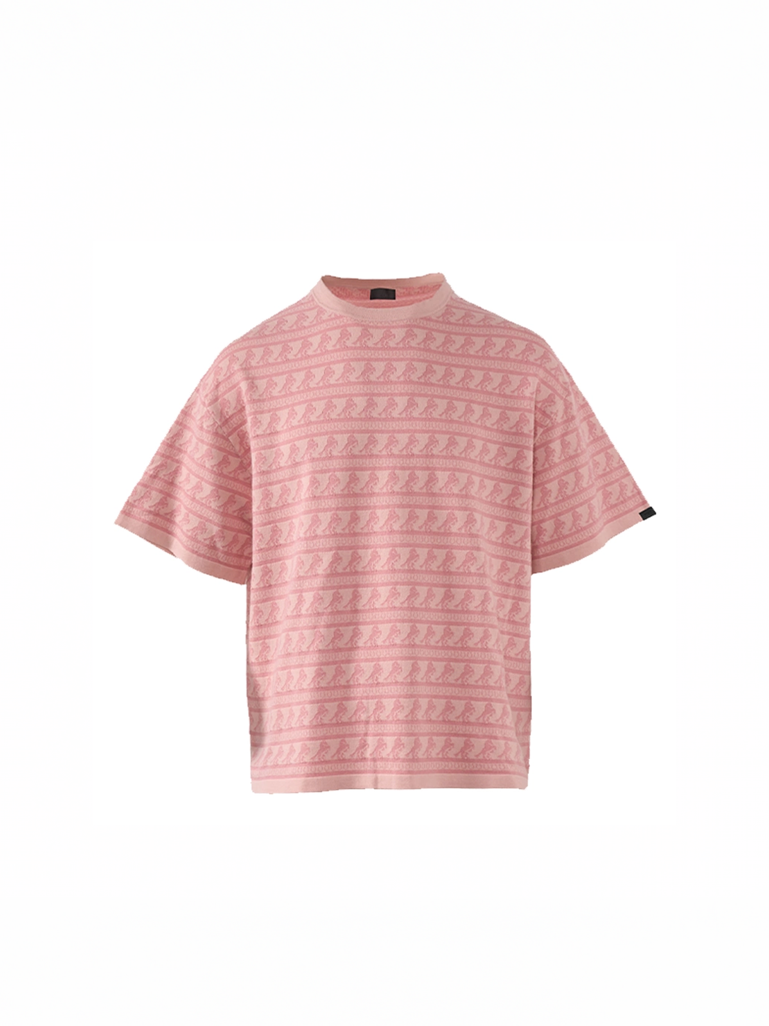 PMW Horse Jacquard Knitted T Shirt-T Shirt-S-Gold-Free Shipping Leatheretro