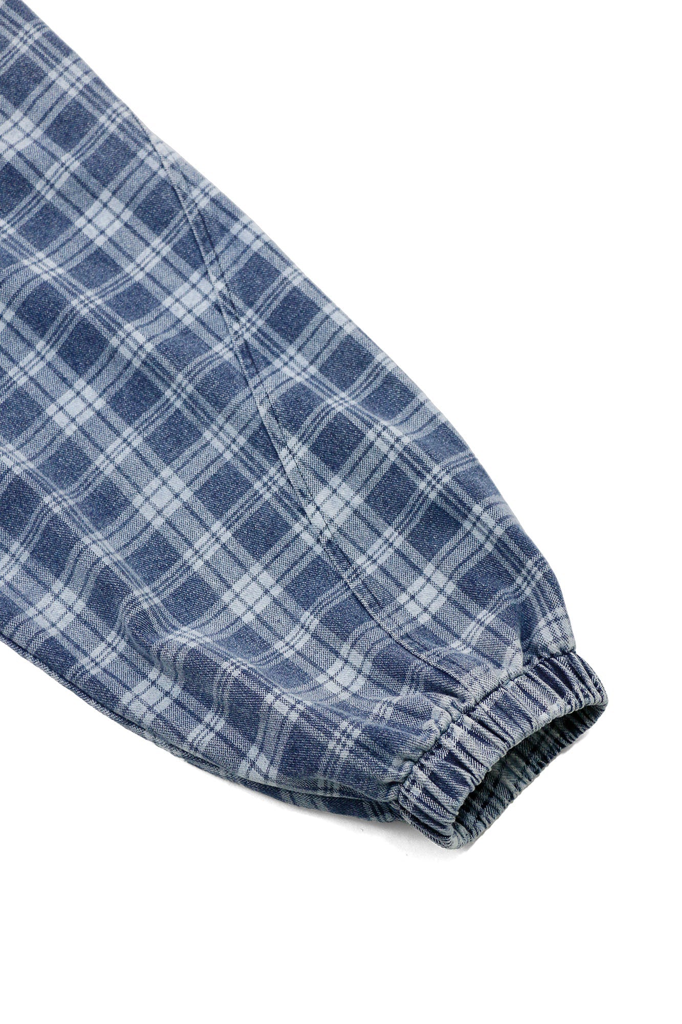 RELABEL Plaid Rivet Paneled Faded Hoodie-Hoodie-XS-Free Shipping Leatheretro