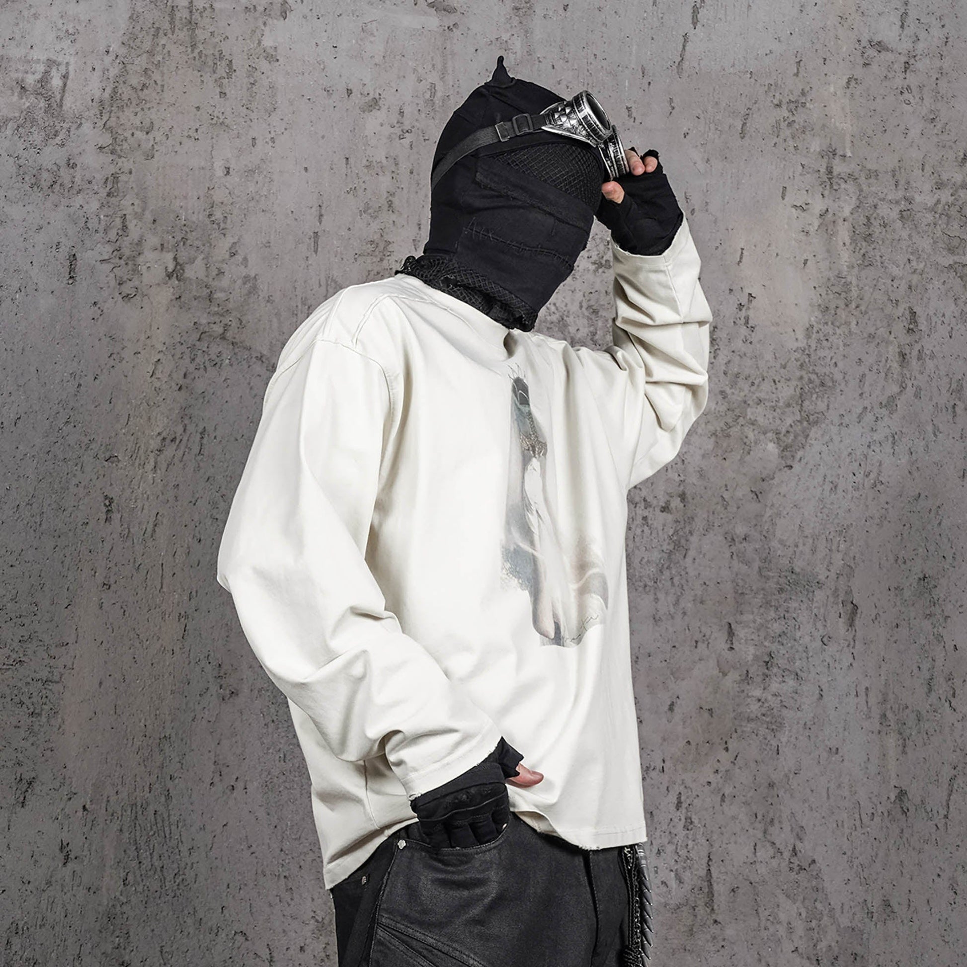 UNDERWATER Bridal Lament Long-Sleeve Tee White-T Shirt-S-Free Shipping Leatheretro