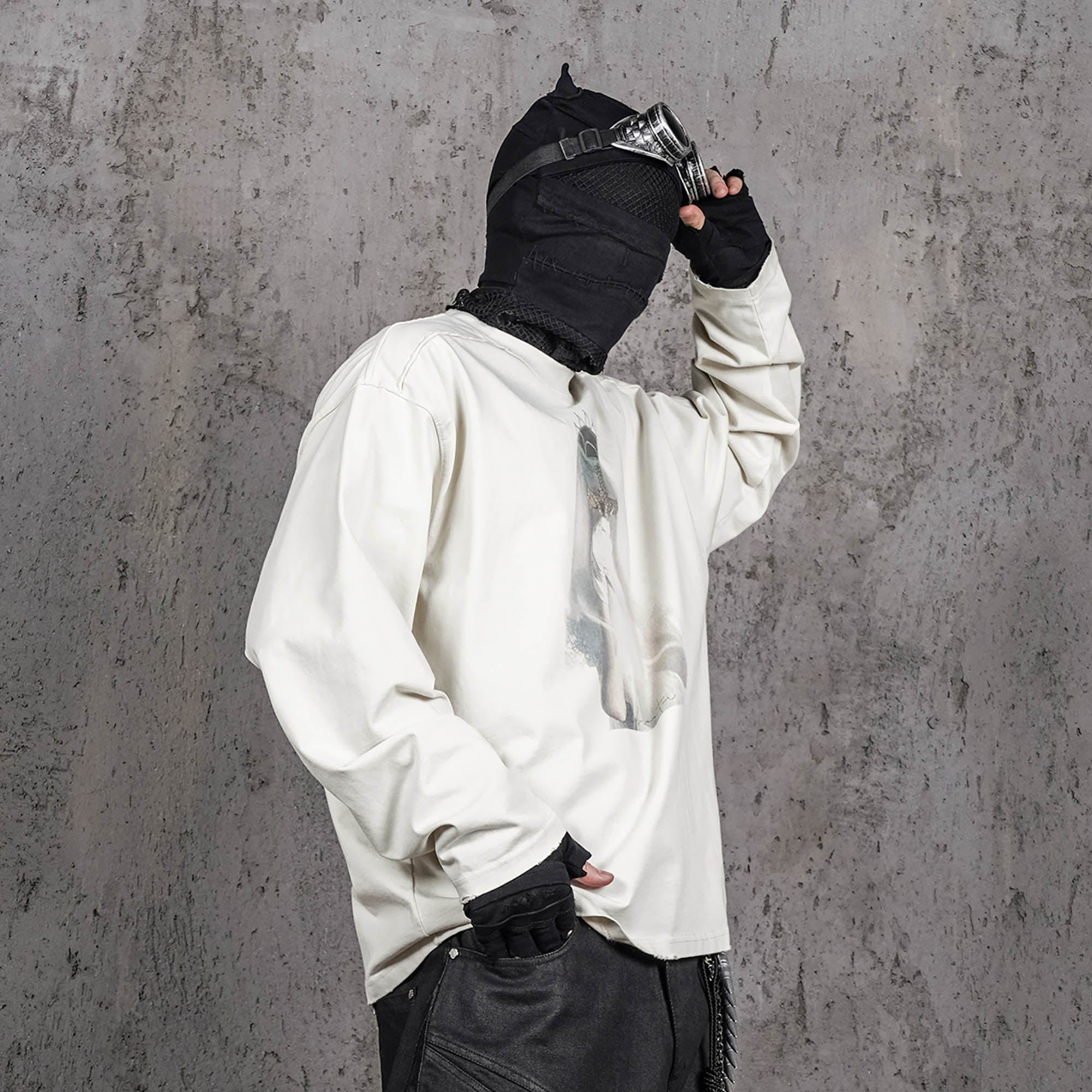 UNDERWATER Bridal Lament Long-Sleeve Tee White-T Shirt-S-Free Shipping Leatheretro