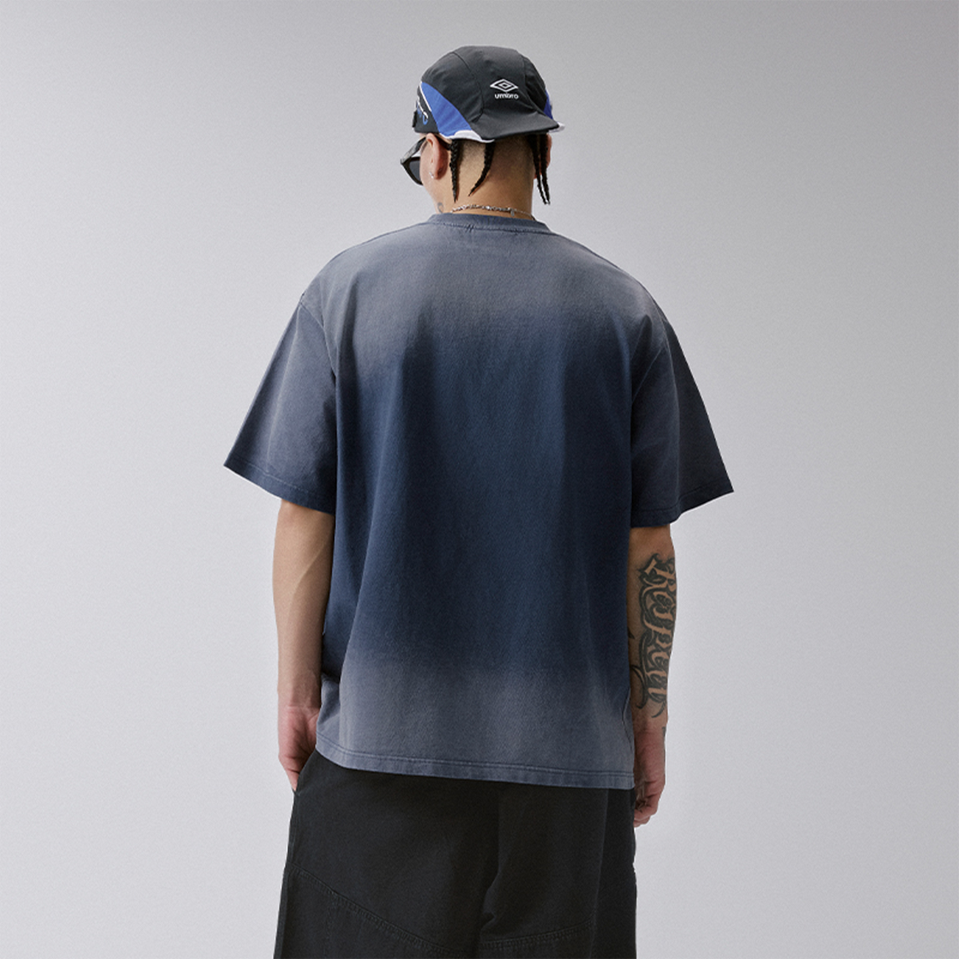 F2CE Gradient Washed Portrait Graphic T-Shirt-T Shirt-S-Free Shipping Leatheretro