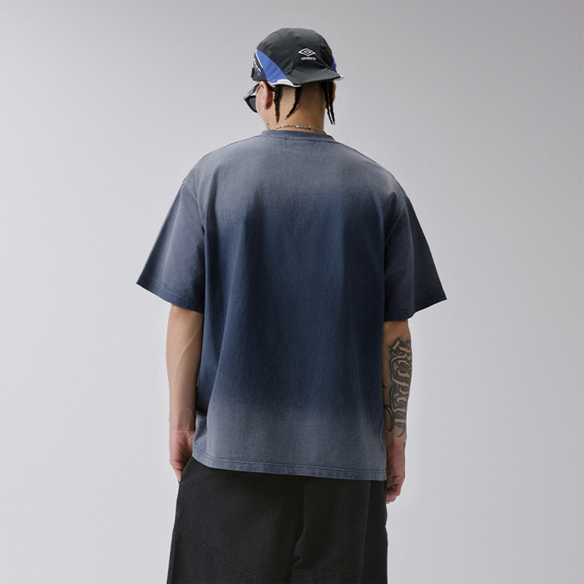 F2CE Gradient Washed Portrait Graphic T-Shirt-T Shirt-S-Free Shipping Leatheretro
