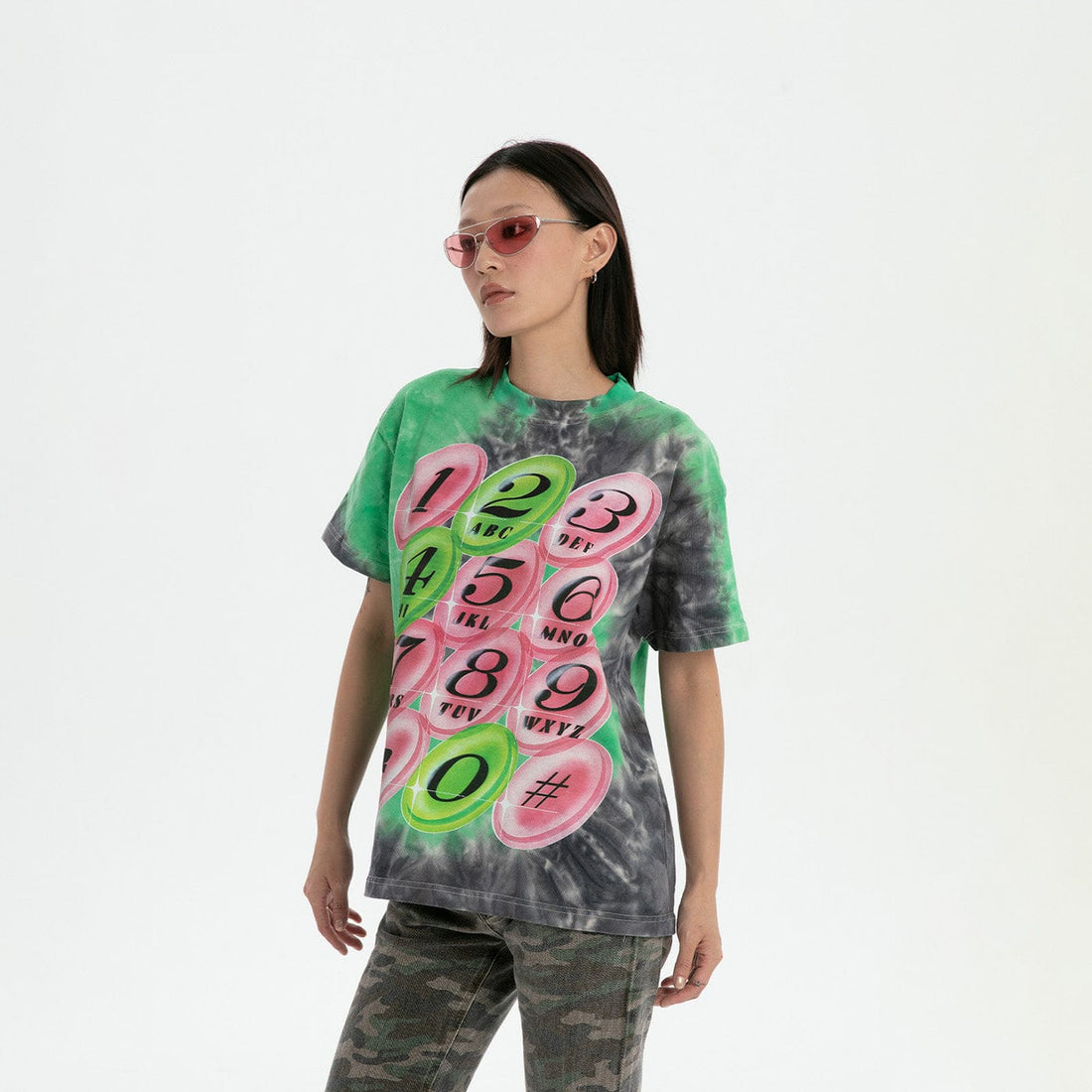 RTVG Tie-Dye Full-print Telephone T-Shirt-T Shirt-S-Free Shipping Leatheretro