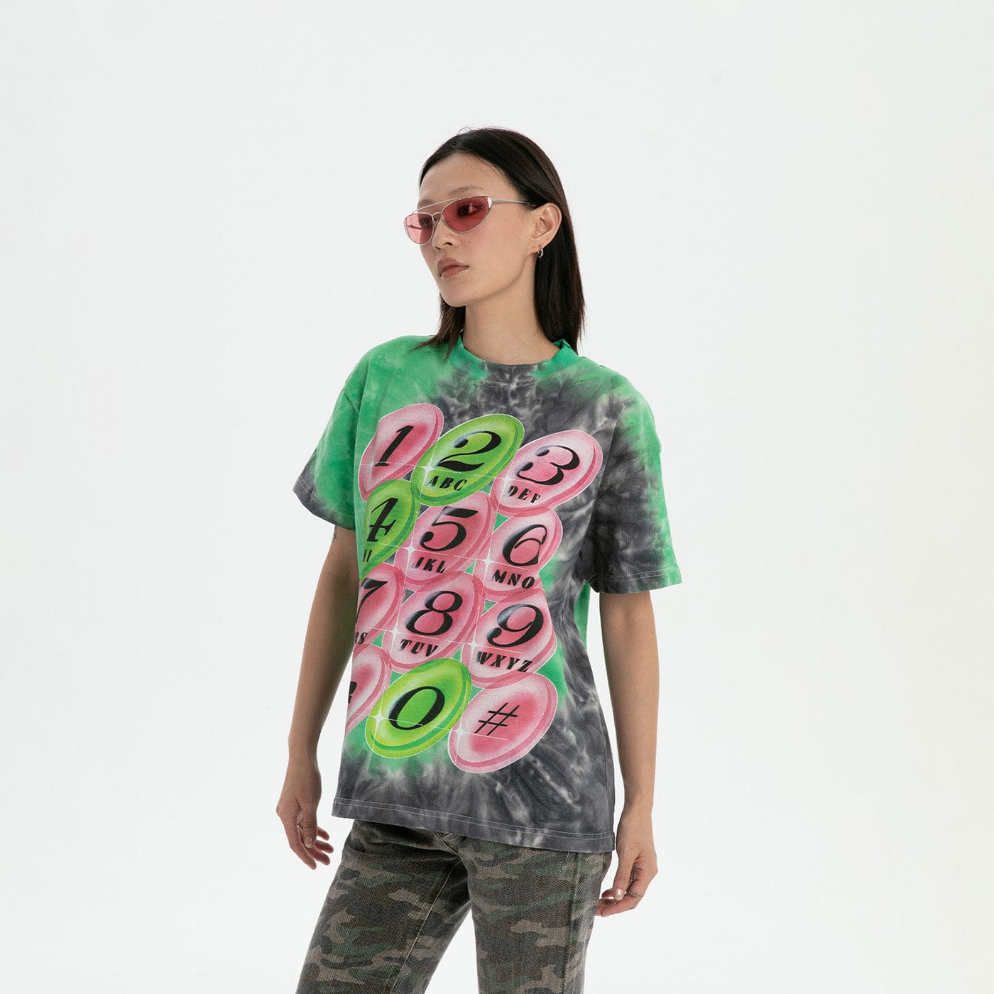 RTVG Tie-Dye Full-print Telephone T-Shirt-T Shirt-S-Free Shipping Leatheretro
