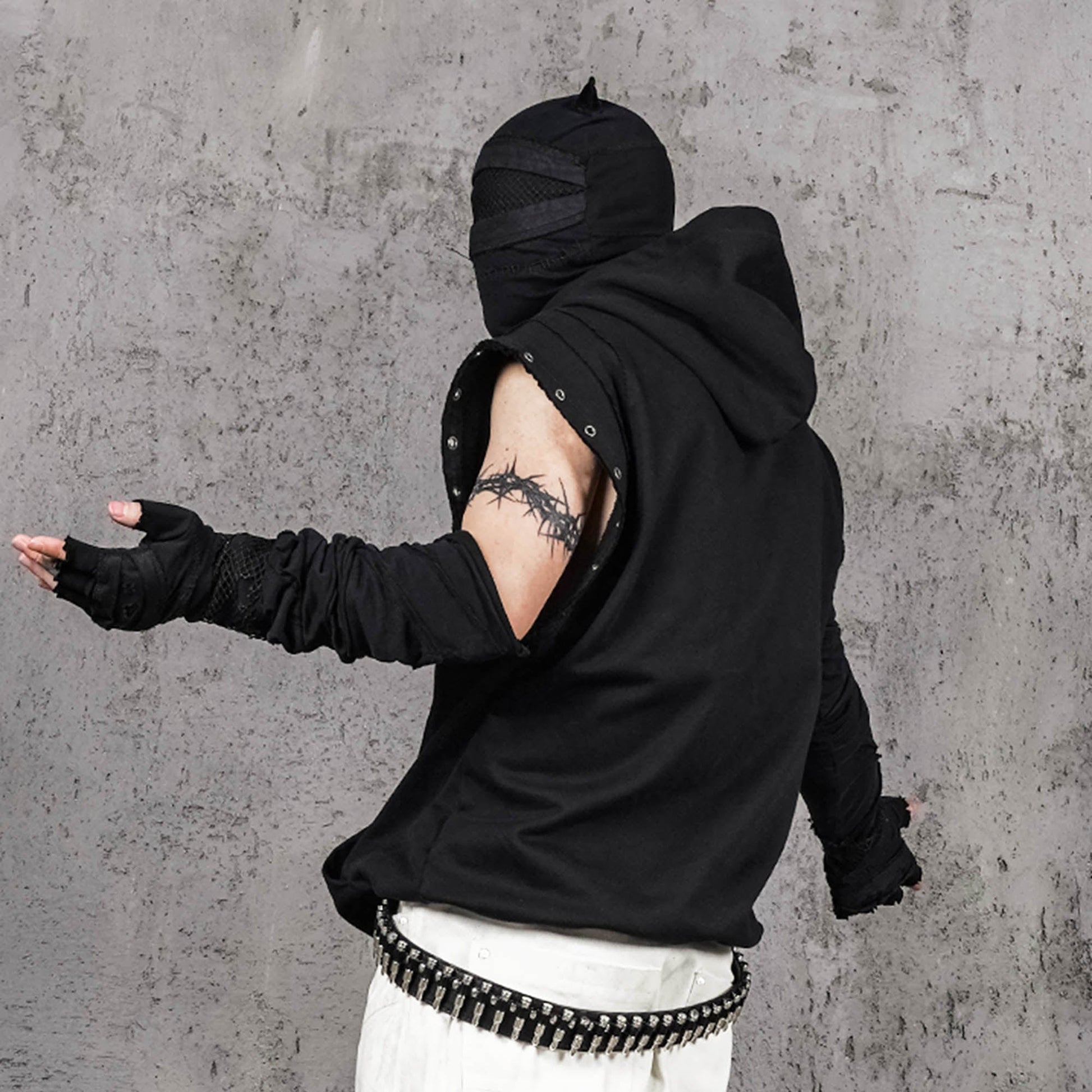 UNDERWATER Inferno Edge Rivet Vest-Vest-S-Free Shipping Leatheretro