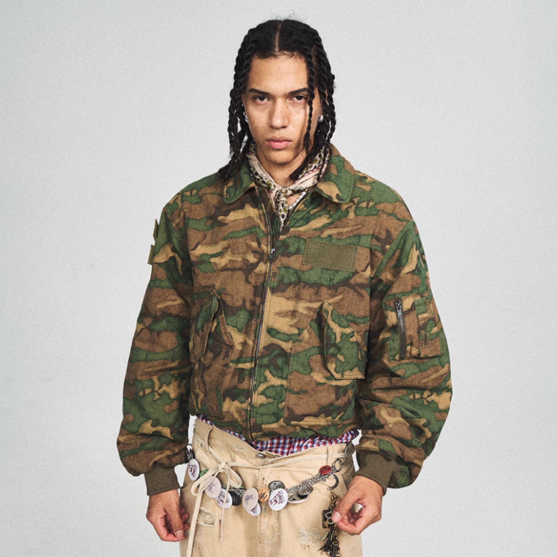 STEEPC Camo MA2 Multi-Pocket Patchwork Reversible Jacket-Jacket-S-Camo-Free Shipping Leatheretro