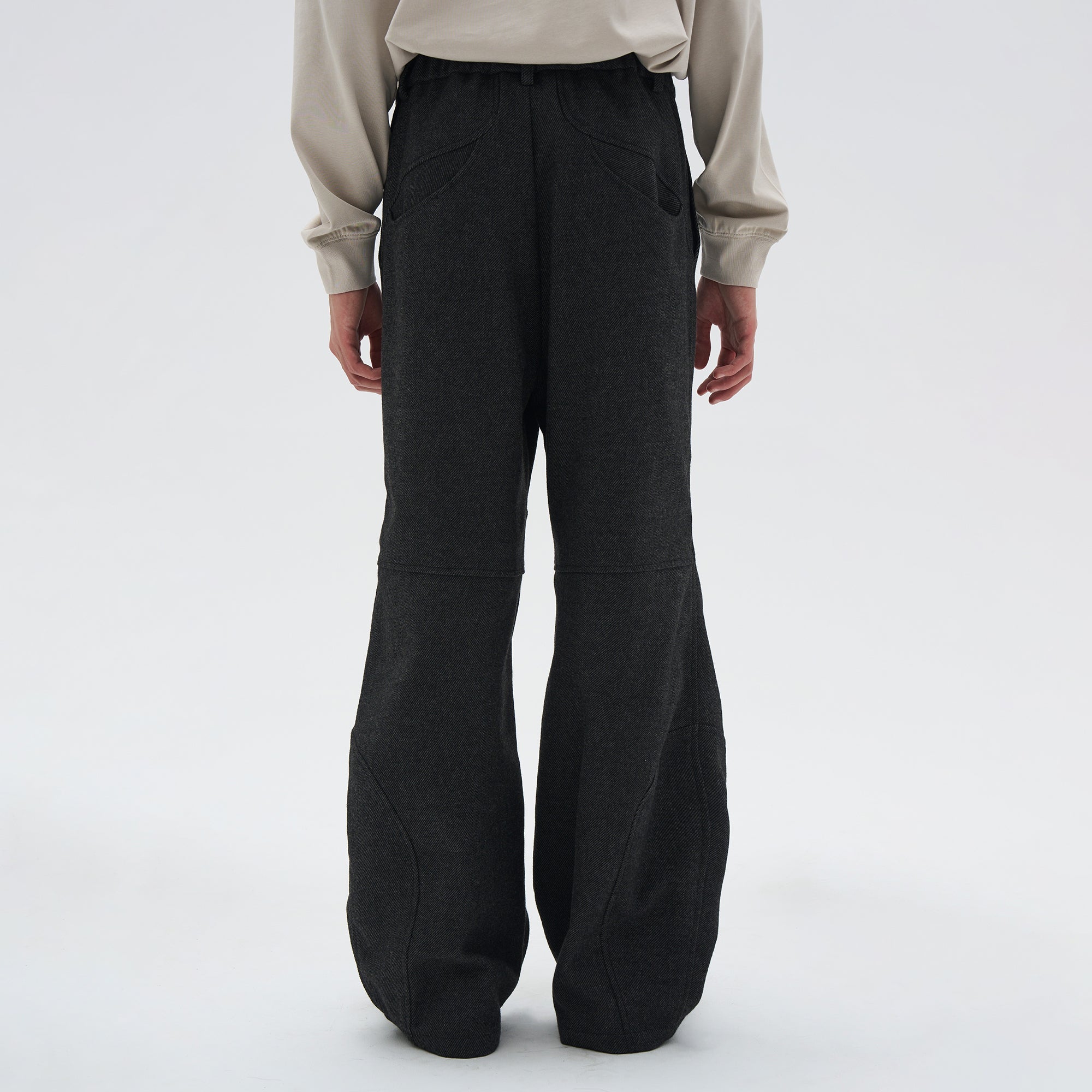 7440 37 1 Wool-Blend Straight-Leg Trousers-Pants-S-Free Shipping Leatheretro