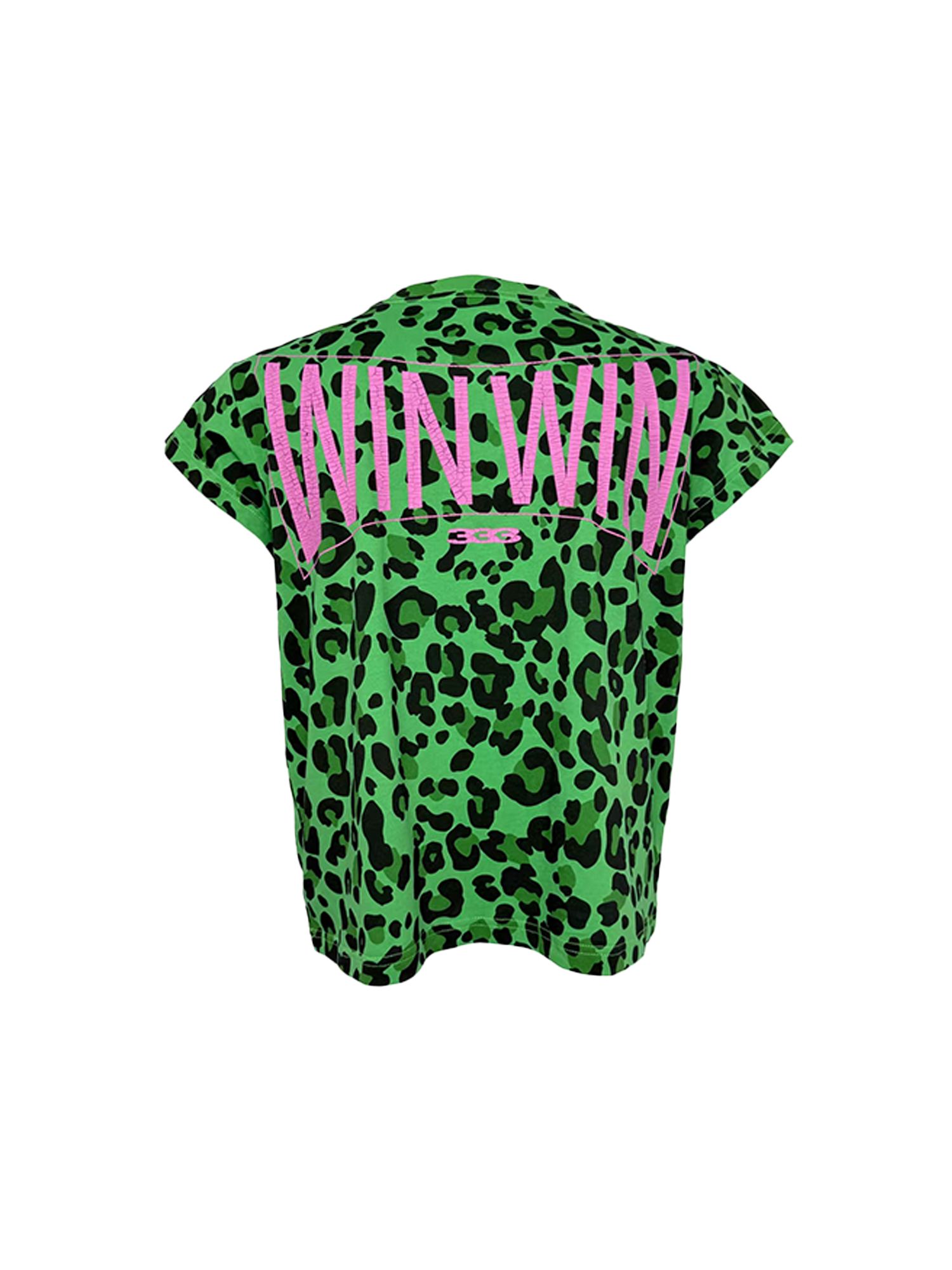 PCCVISION Contrast Leopard Crackled Foil Graphic T-Shirt-T Shirt-S (Preorder)-Blue-Free Shipping Leatheretro