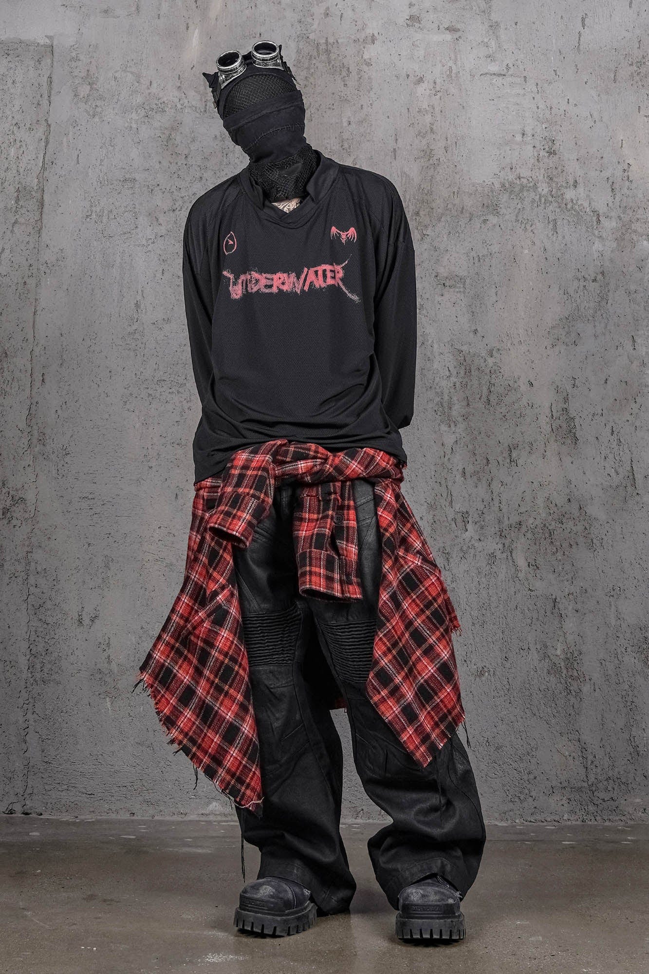 UNDERWATER Demon Squad Mesh Long-Sleeve Jersey-L/S Tee-S-Free Shipping Leatheretro