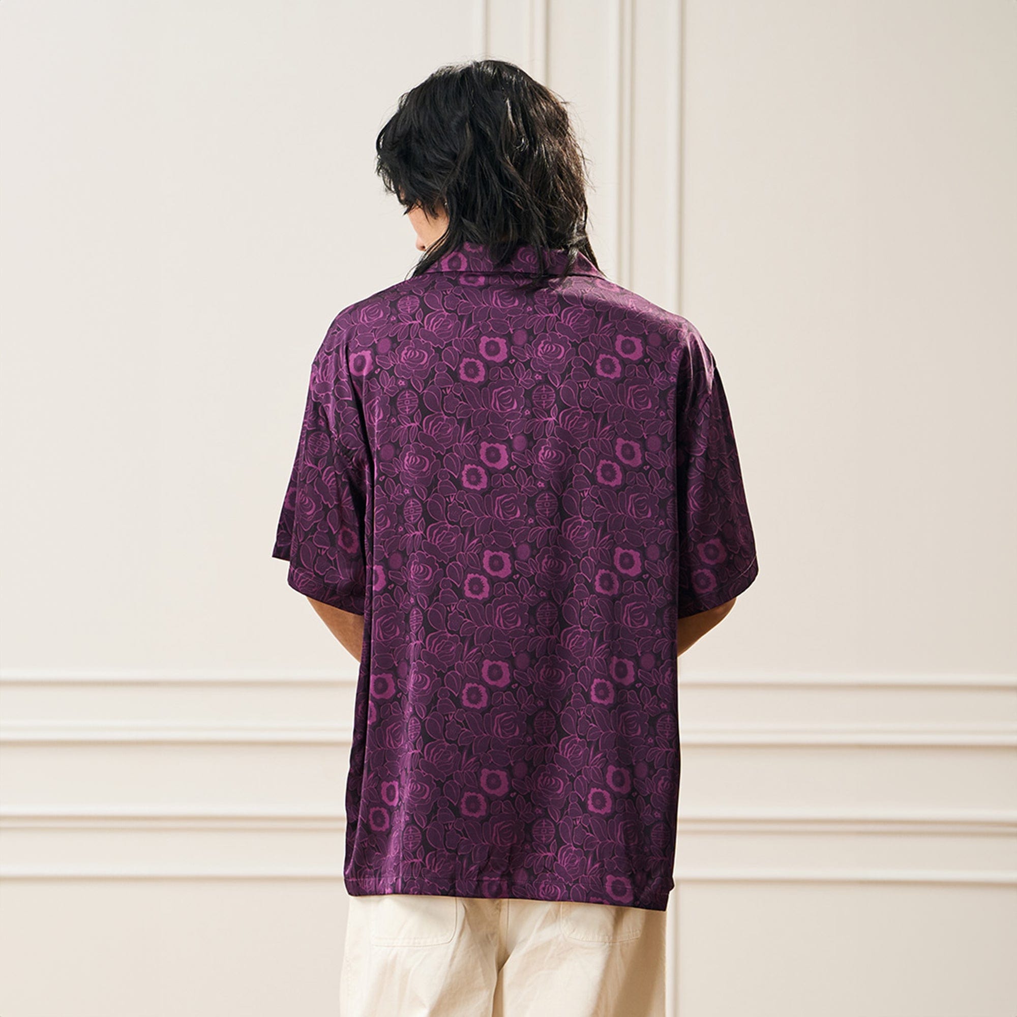 EPIC POETRY Oriental Bloom Cuban Shirt-Half shirt-S-Free Shipping Leatheretro