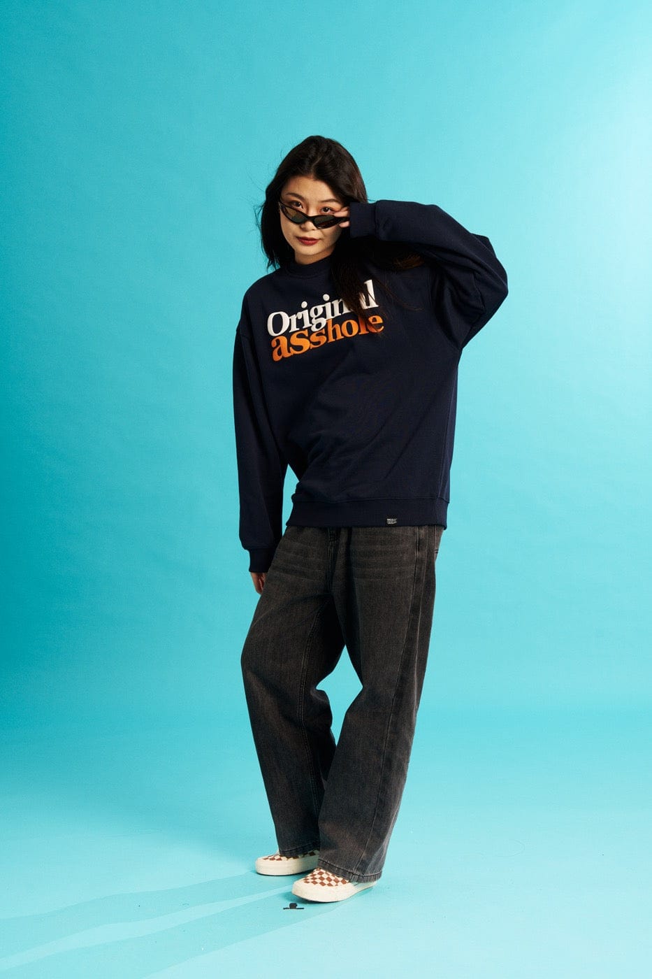 WCC Original Asshole Crewneck-Hoodie-M-Grey-Free Shipping Leatheretro