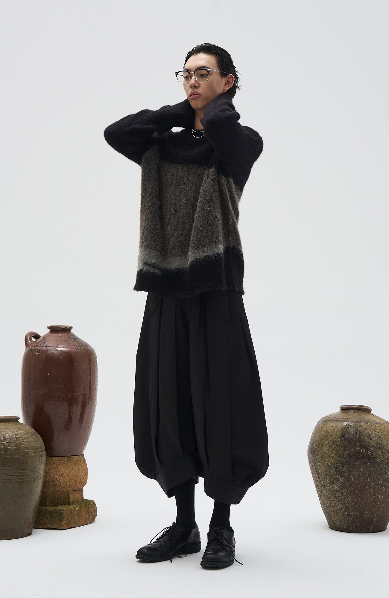 7440 37 1 Mohair Wool-Blend Sweater-Sweater-S-Free Shipping Leatheretro