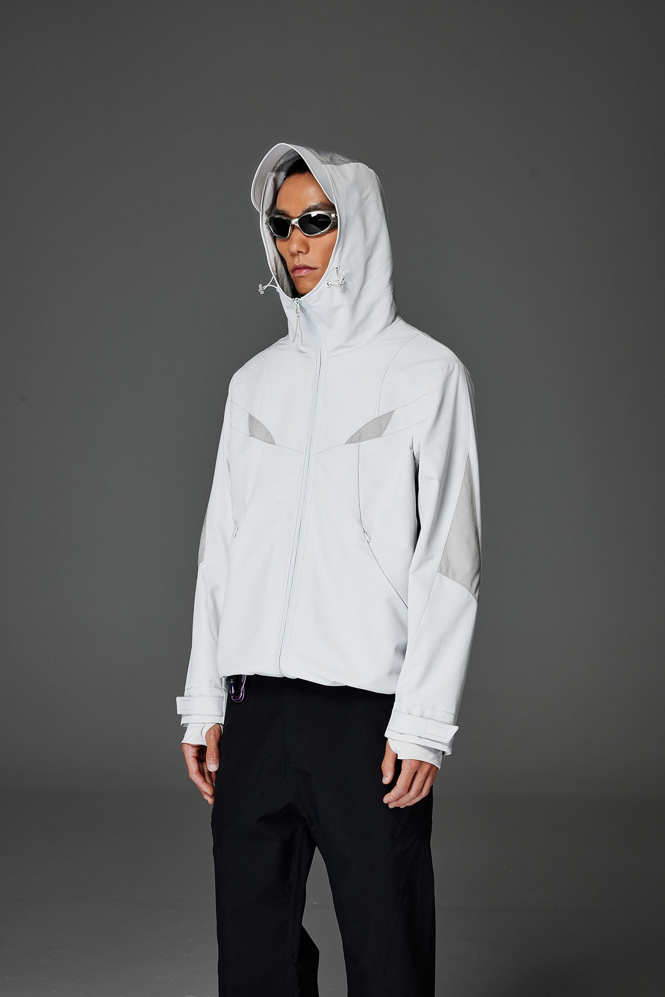 CATSSTAC Tech Structured Panel Softshell Hooded Jacket-Jacket-S-Black-Free Shipping Leatheretro