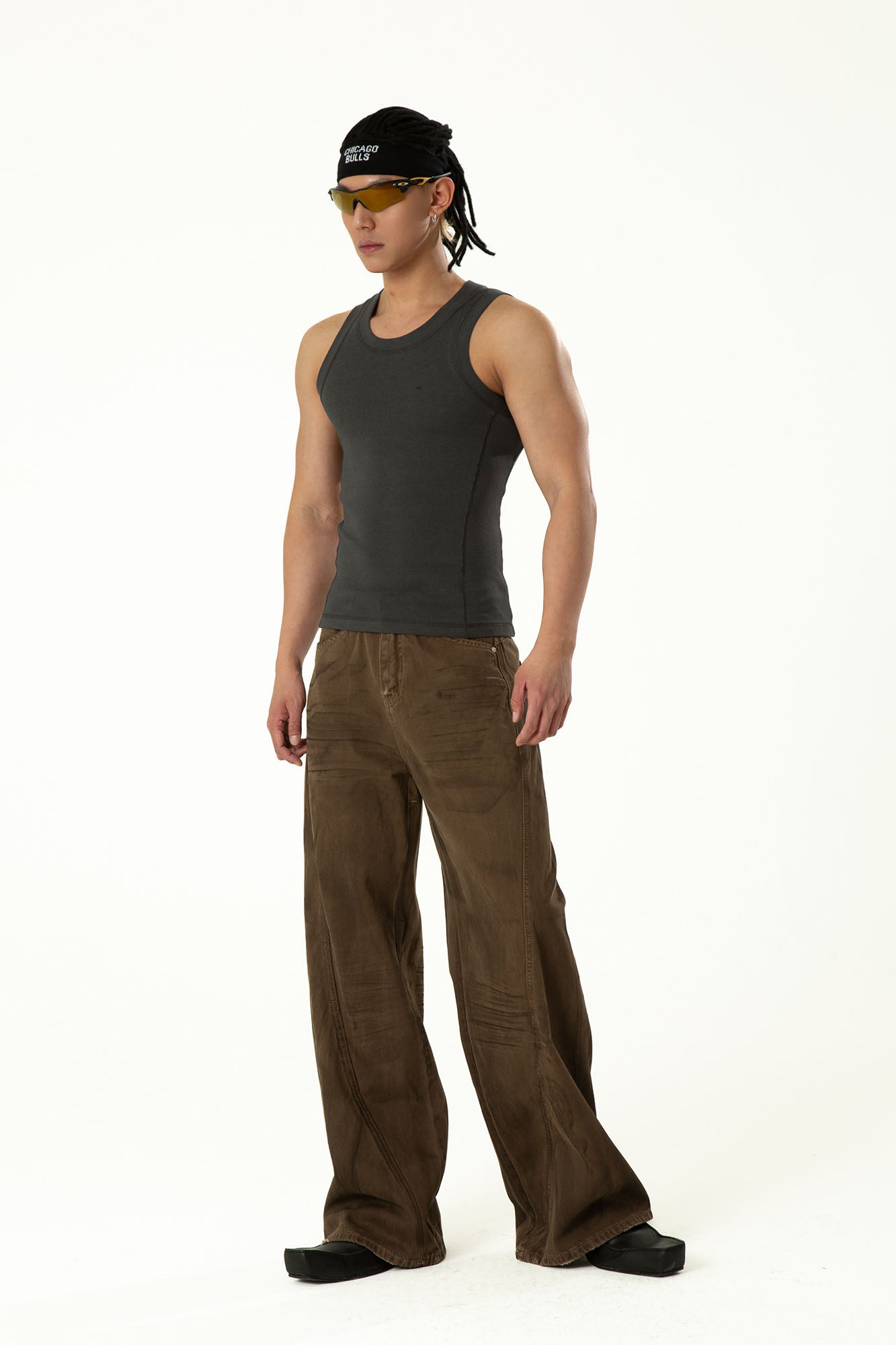 CLP Retro Panel Straight-Leg Jeans-Jeans-M-Free Shipping Leatheretro