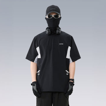 SILENSTORM Tech Panel Drawstring-Hem Quick-Dry T-Shirt-T Shirt-S-Black-Free Shipping Leatheretro