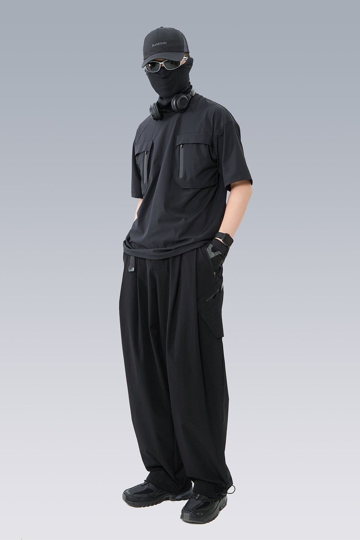 SILENSTORM Tactical Mesh-Back Zip Pocket T-Shirt-T Shirt-S-Free Shipping Leatheretro