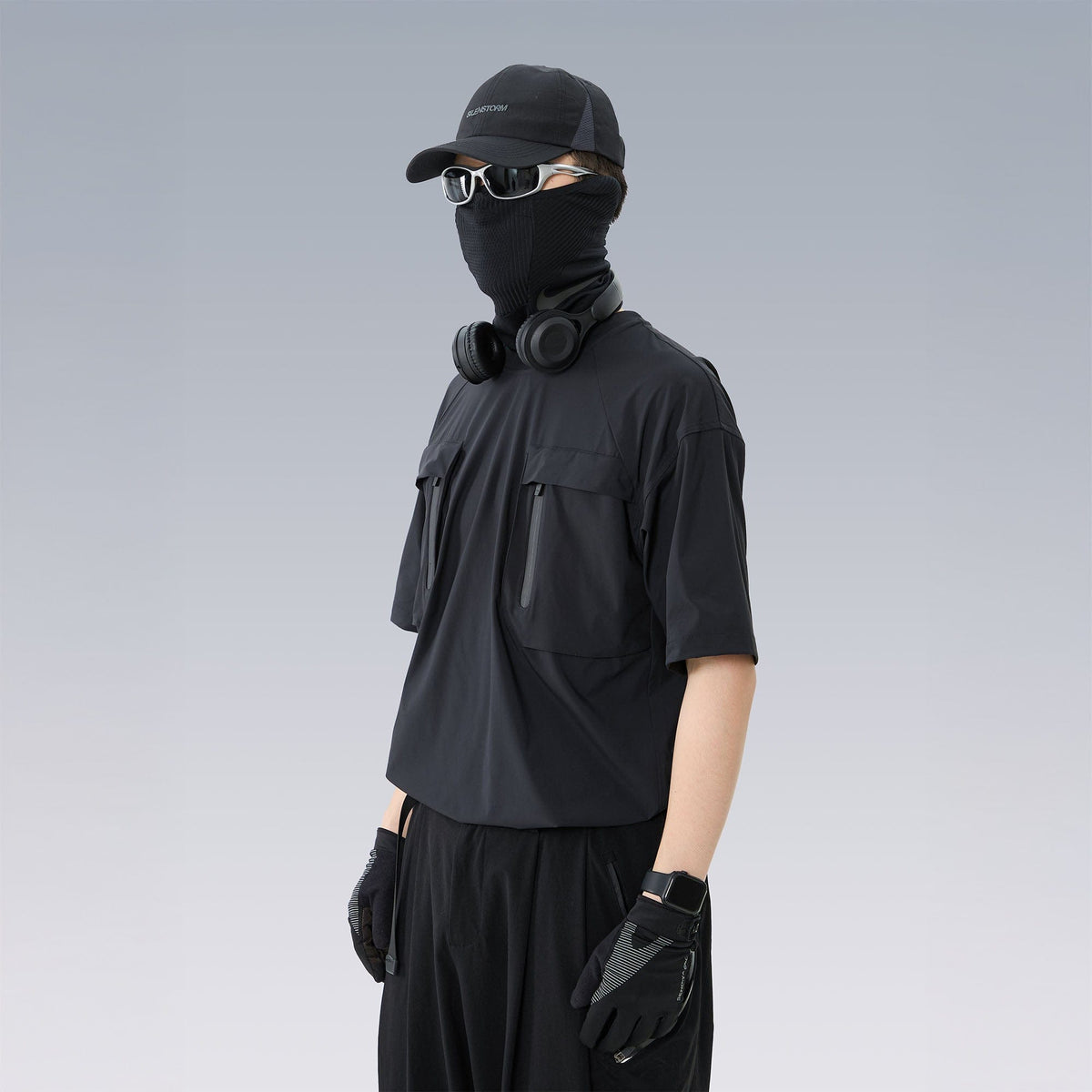 SILENSTORM Tactical Mesh-Back Zip Pocket T-Shirt-T Shirt-S-Free Shipping Leatheretro