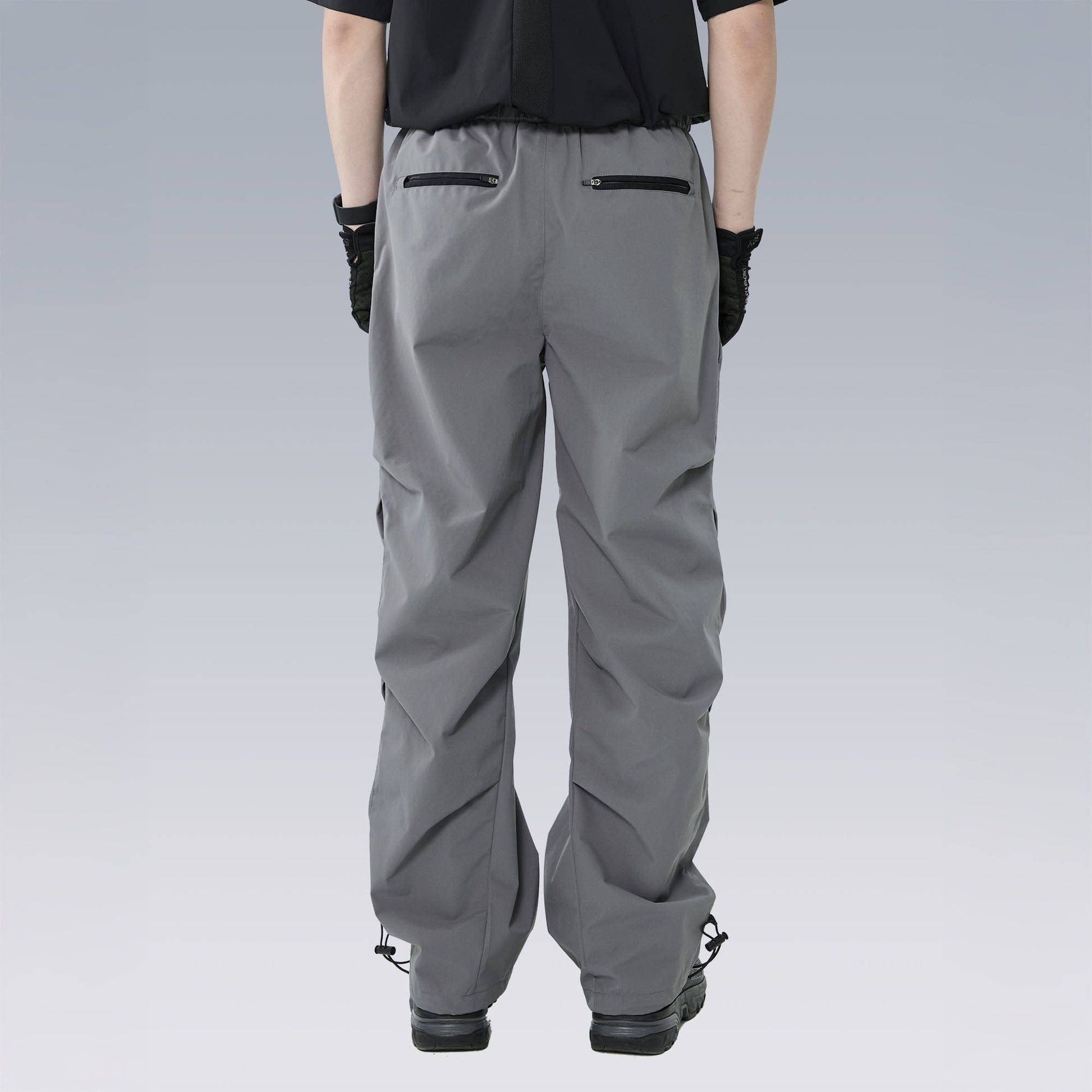 SILENSTORM Arc-Zip Crinkled Water-Repellent Utility Pants-Pants-S-Black-Free Shipping Leatheretro