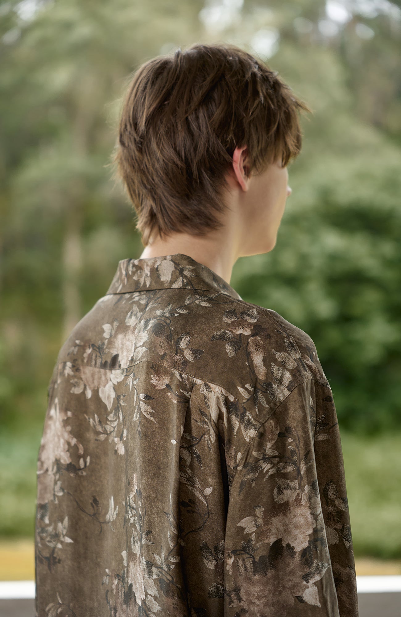 MOITIEDEPETALE Retro Vine Cupro-Blend Half Shirt-Half shirt-XS (Preorder)-Free Shipping Leatheretro