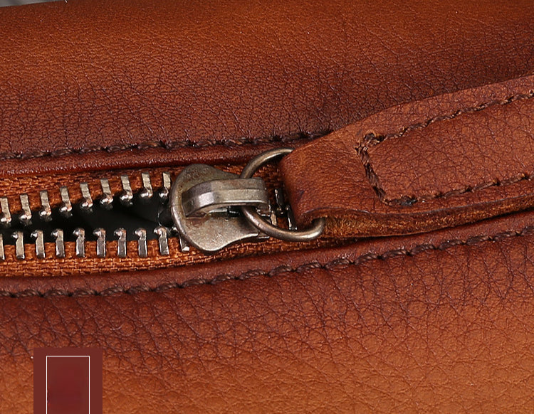 Handmade Top-Grain Leather Crossbody Bag for Women-Brown-Free Shipping Leatheretro