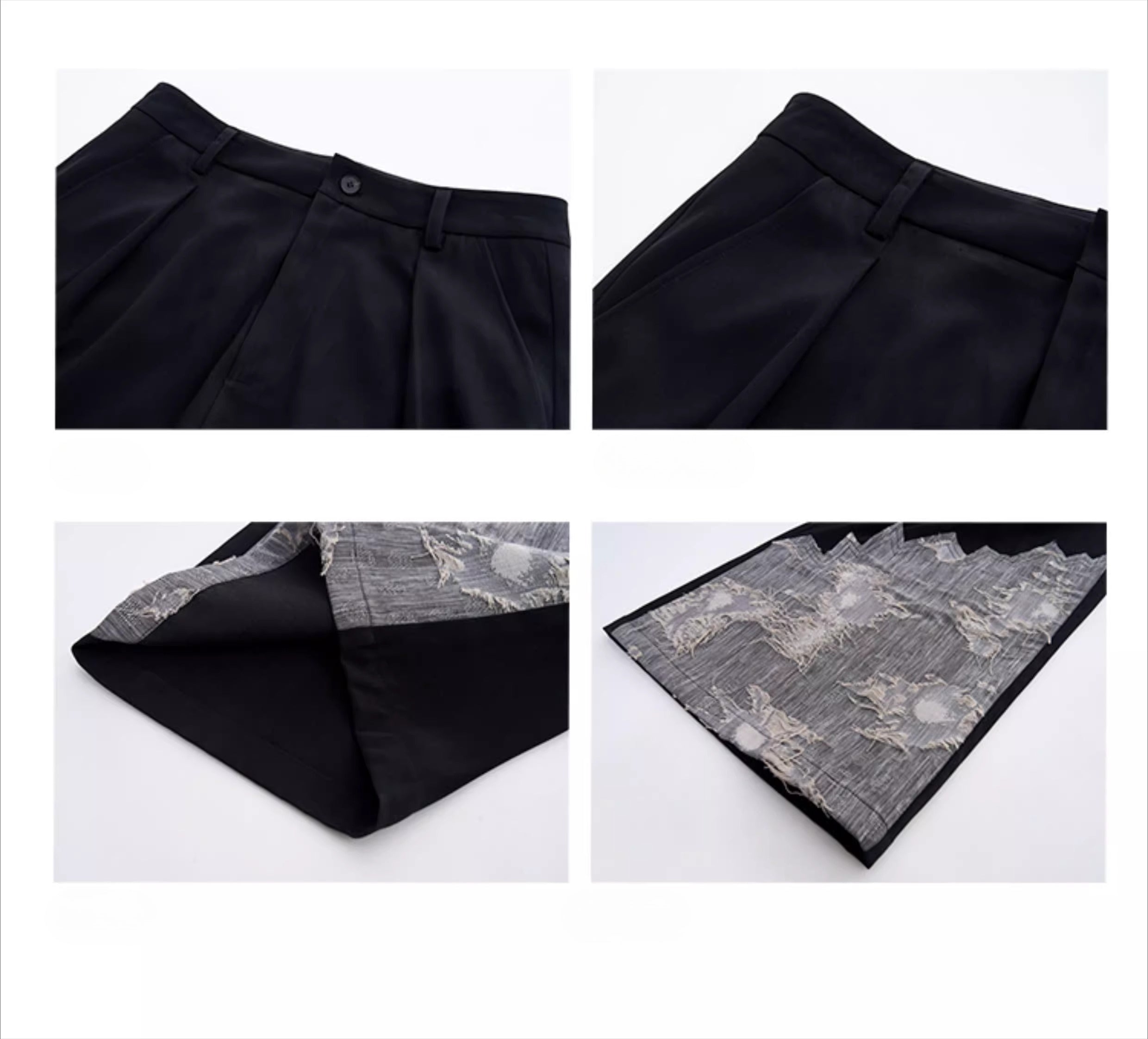 STARTEXCEEDEND Men's Luxury Slim-Fit Double-Breasted Blazer and Pants-Black Top-S 40-55kg-Free Shipping Leatheretro