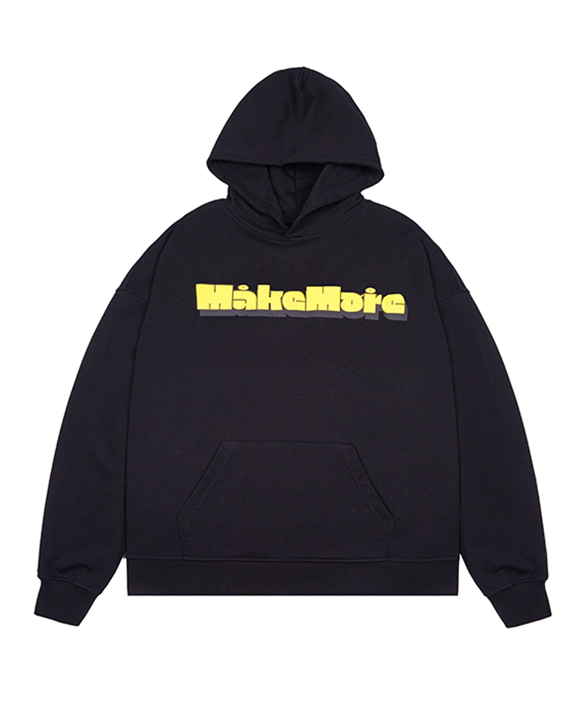 MAKEMORE Comic LOGO Hoodie-Hoodie-S-Black-Free Shipping Leatheretro