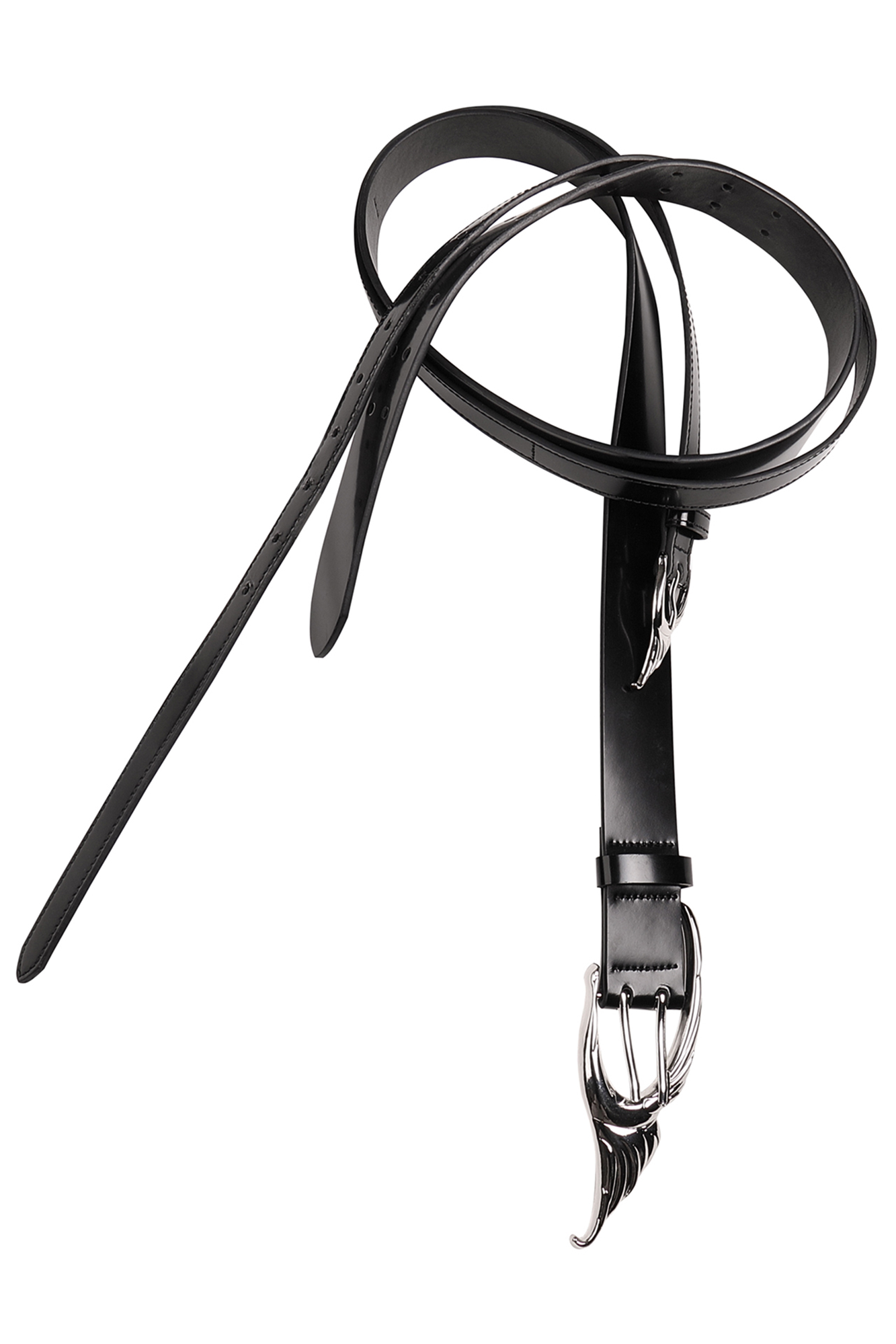 WHISTLEHUNTER Double-Layer Gloss Leather Belt-Accessories-One Size (Preorder)-Free Shipping Leatheretro