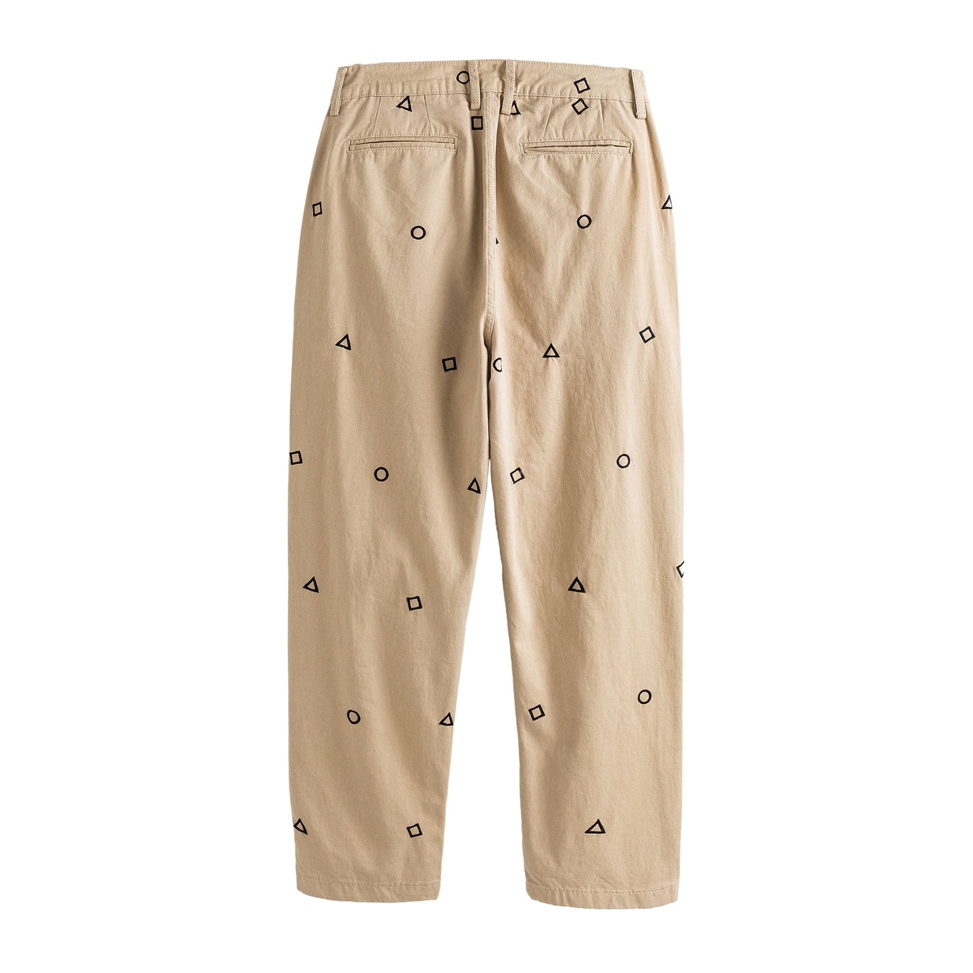 ME DA IGUAL Geometric Embroidered Oversized Tapered Pants-Pants-M-Free Shipping Leatheretro