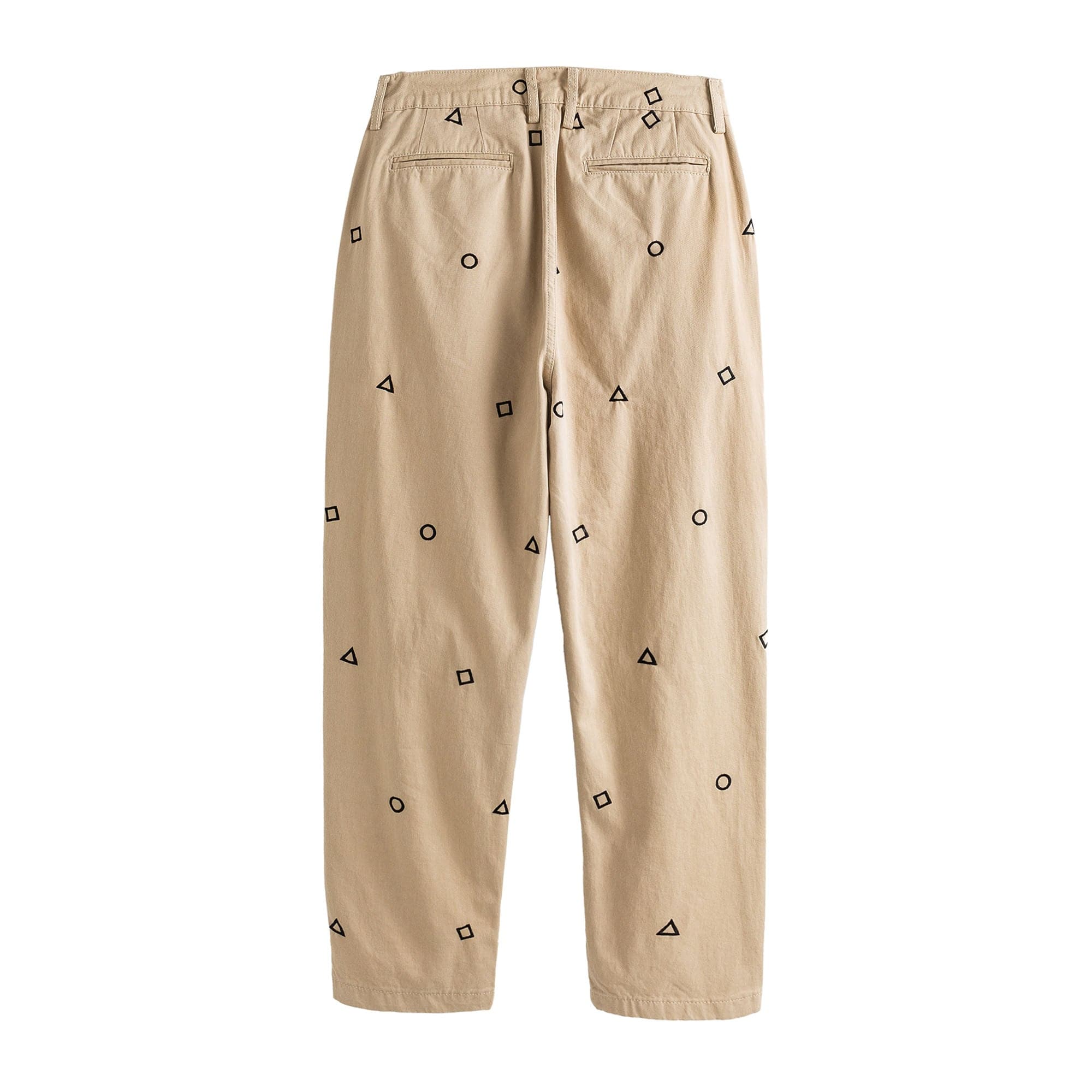 ME DA IGUAL Geometric Embroidered Oversized Tapered Pants-Pants-M-Free Shipping Leatheretro