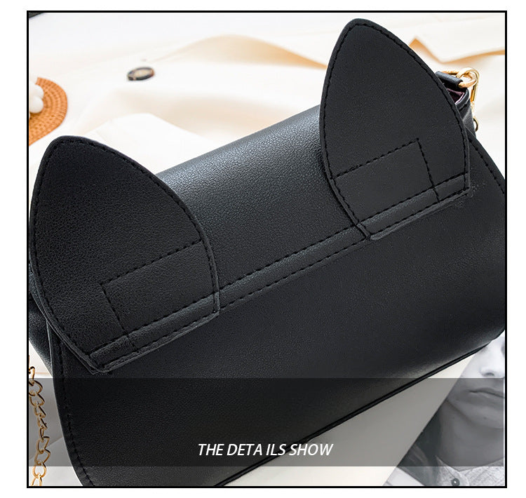 Sailor Moon Inspired Cute Cat Shoulder Bag-White-Free Shipping Leatheretro