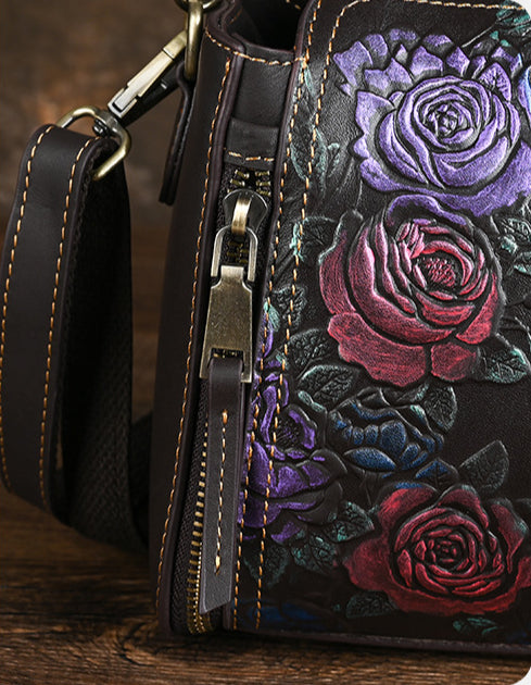 Vintage Crossbody Tote Bags for Mother-Tote Bags-Coffee-Free Shipping Leatheretro