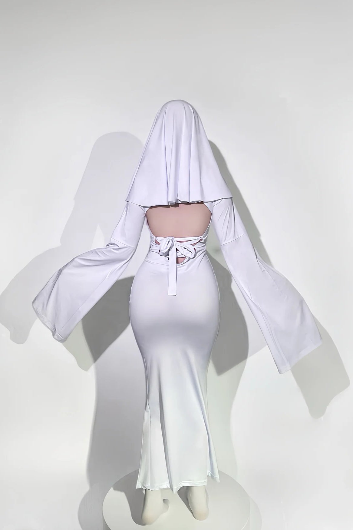 HalloweenGhost Lady Cosplay Dress-White-S-Free Shipping Leatheretro