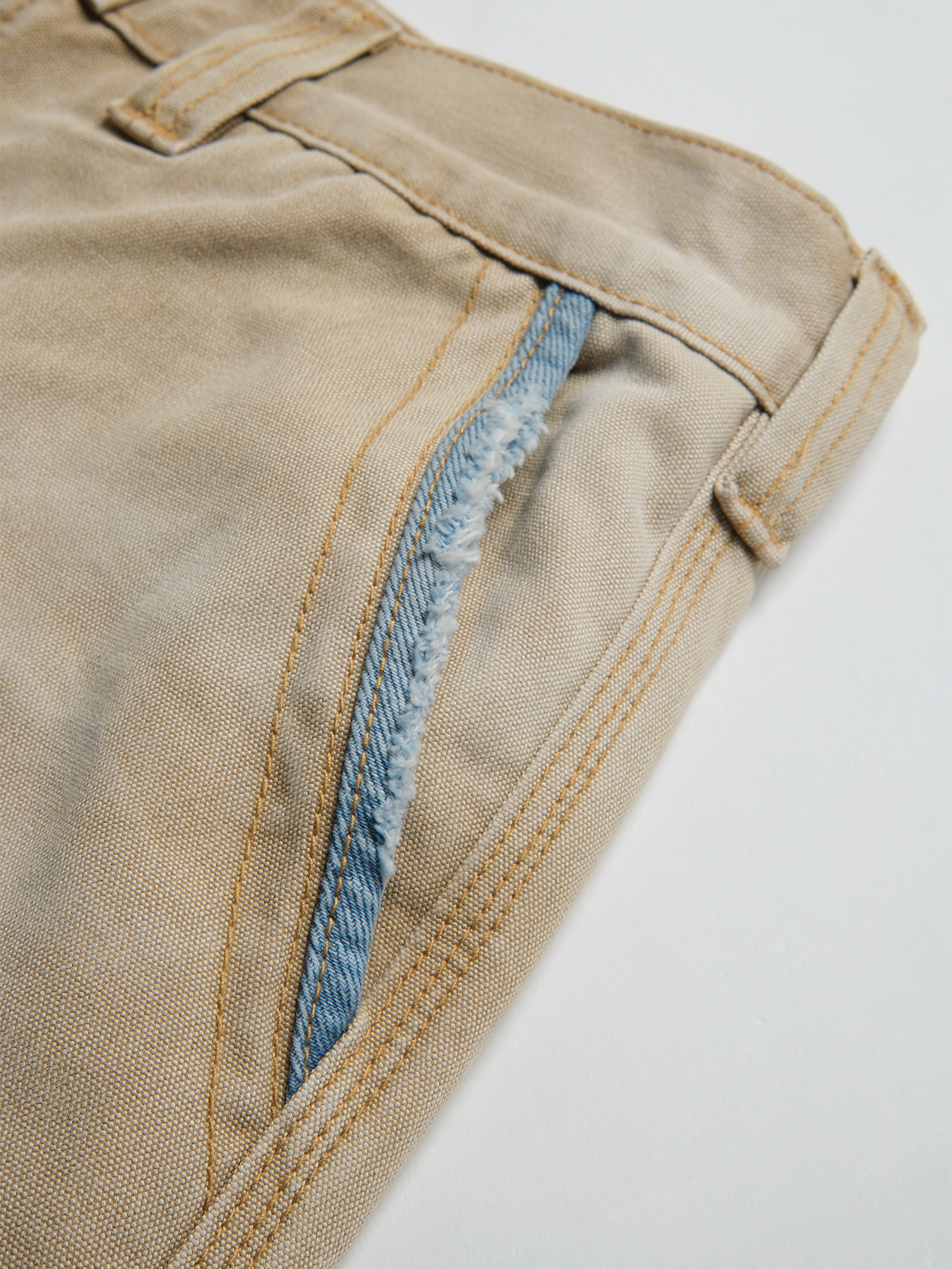 NEIGBORL Retro Washed Spliced Shorts-Shorts-S-Free Shipping Leatheretro