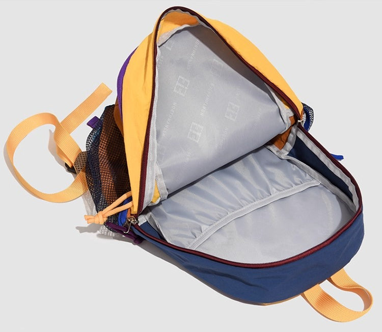 Boom Women's Versatile Color-Block Hiking Backpack-Purple-Free Shipping Leatheretro