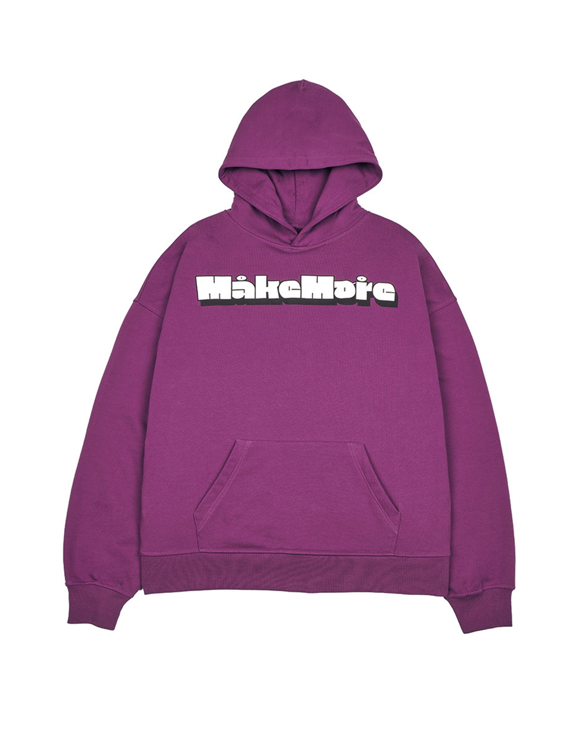MAKEMORE Comic LOGO Hoodie-Hoodie-S-Black-Free Shipping Leatheretro