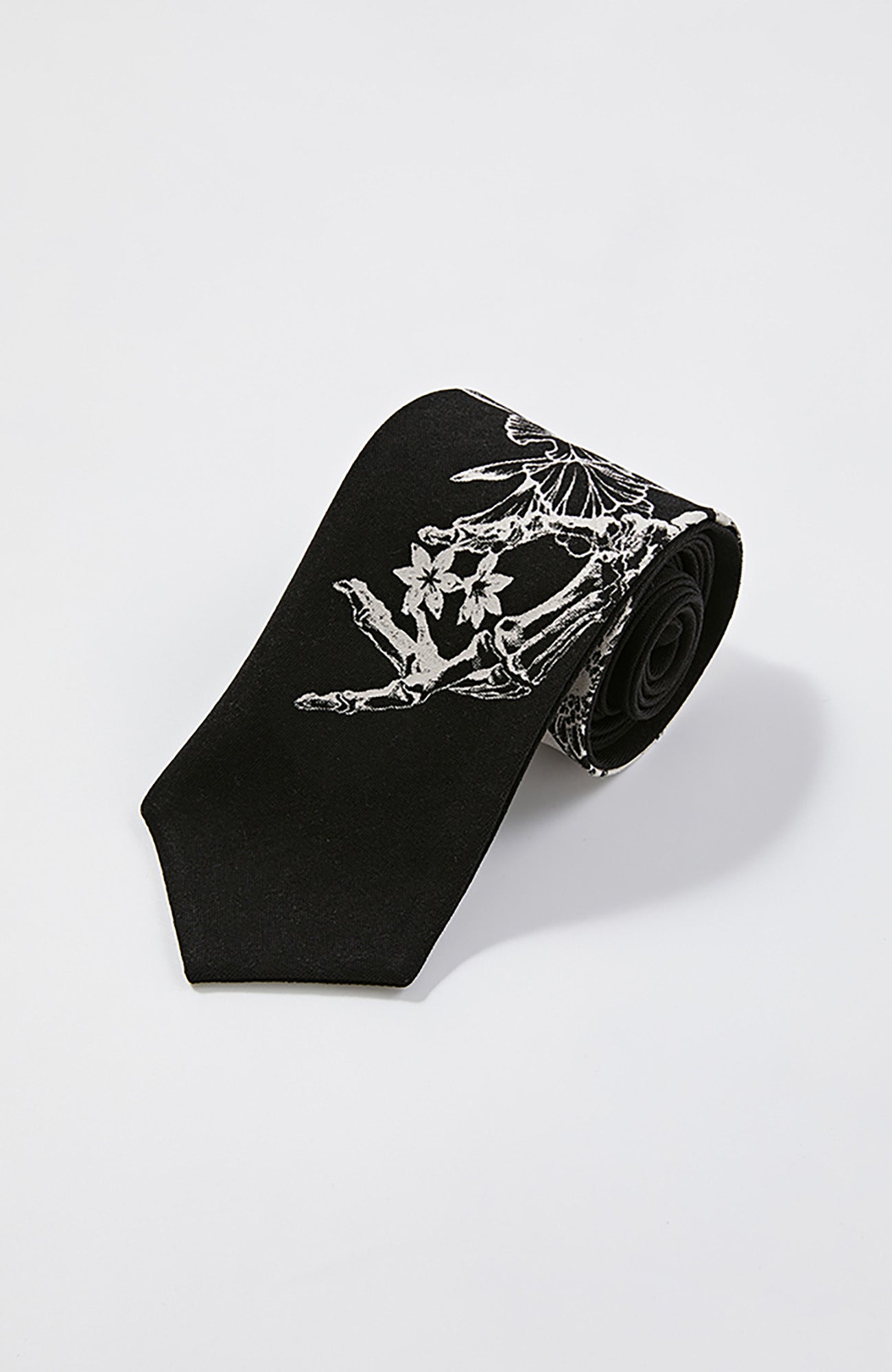 KREATE Floral Print Heritage Wide Tie-Accessories-Black-Free Shipping Leatheretro