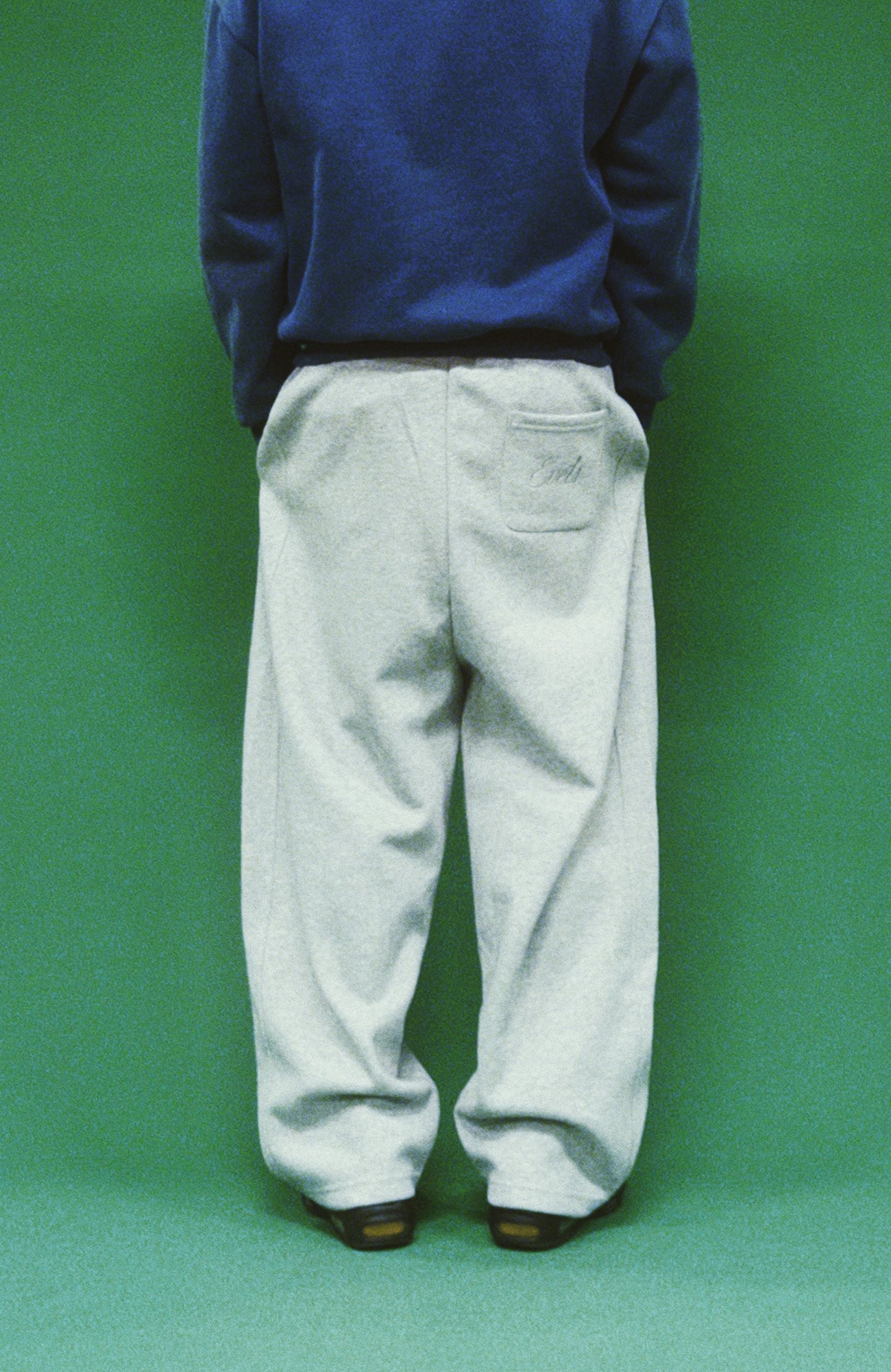 EVETS Embroidered Essential Straight Sweatpants-Pants-S-Free Shipping Leatheretro