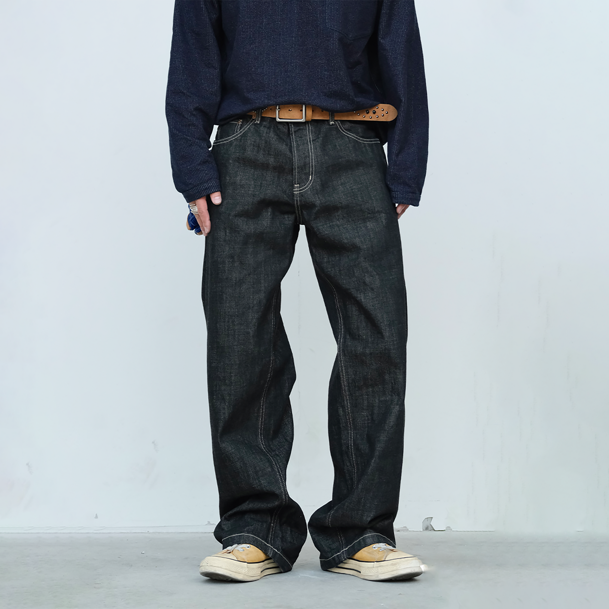 NEIGBORL Essential Raw Denim-Pants-S (Preorder)-Free Shipping Leatheretro