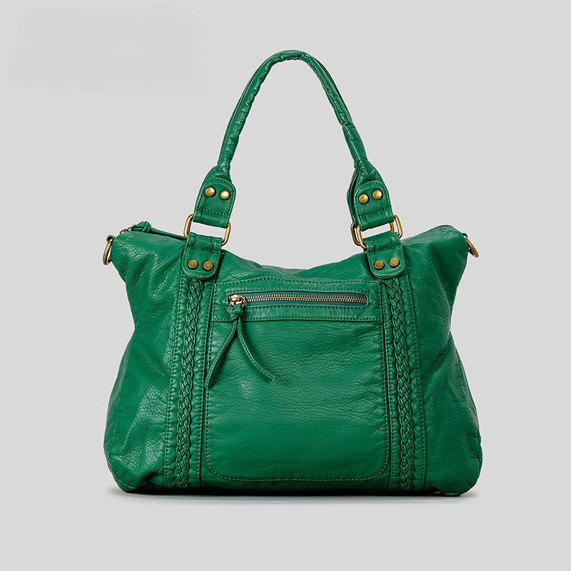 Retro Motorcycle Bag-green-Free Shipping Leatheretro