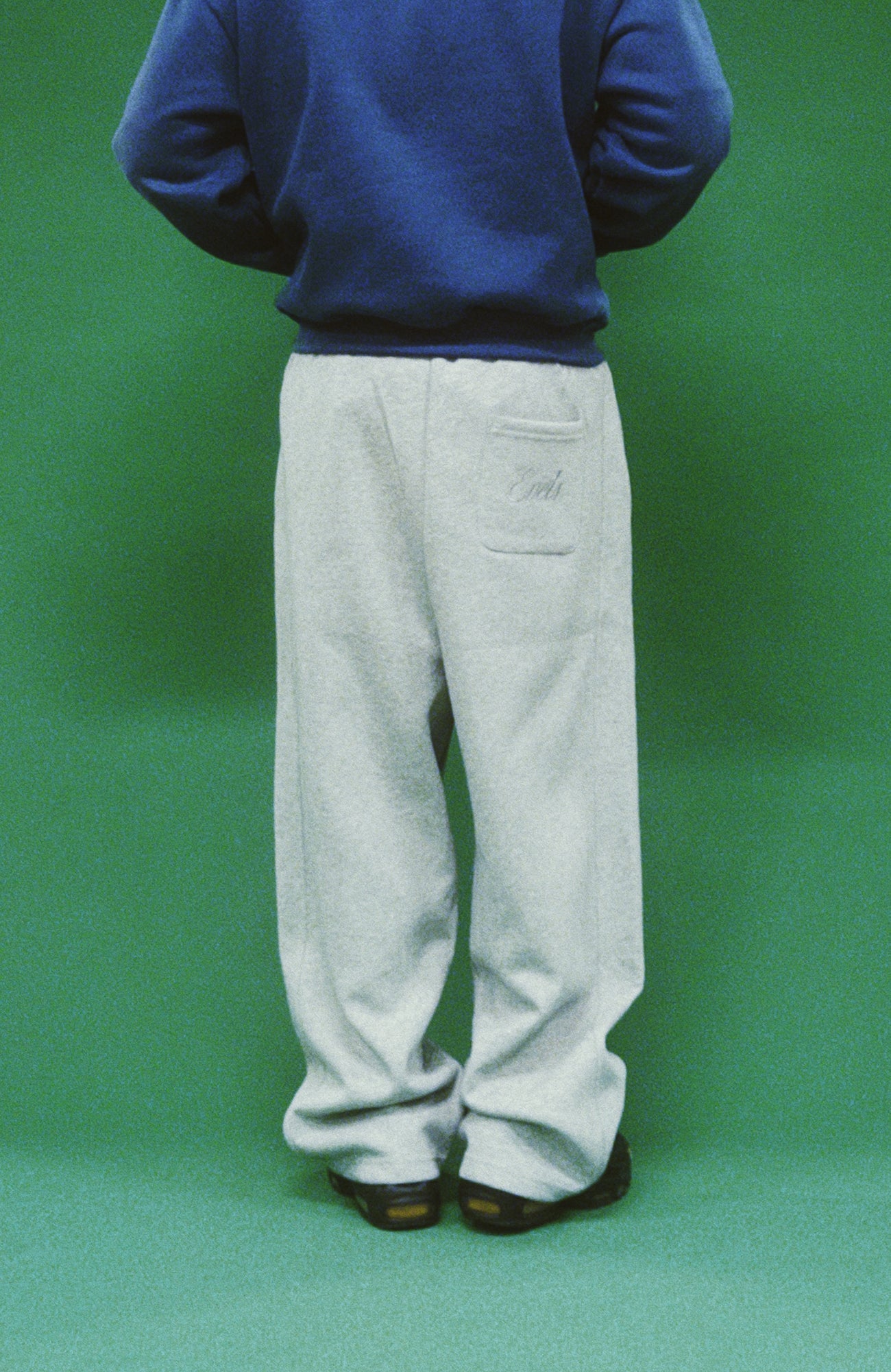 EVETS Embroidered Essential Straight Sweatpants-Pants-S-Free Shipping Leatheretro