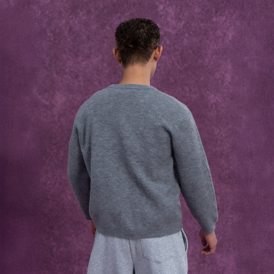 CLP Embroidered Floral Line Wool-Blend Cardigan-Sweater-M-Free Shipping Leatheretro