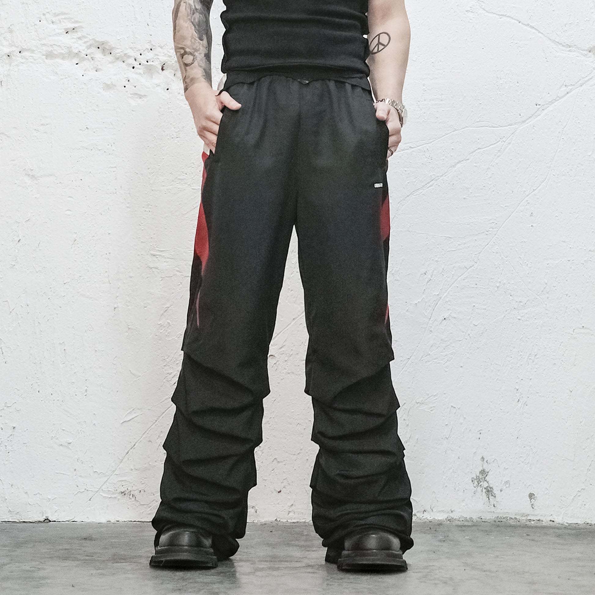 UNDERWATER Bloodfang Ruched Oversized Sweatpants-Pants-S-Free Shipping Leatheretro