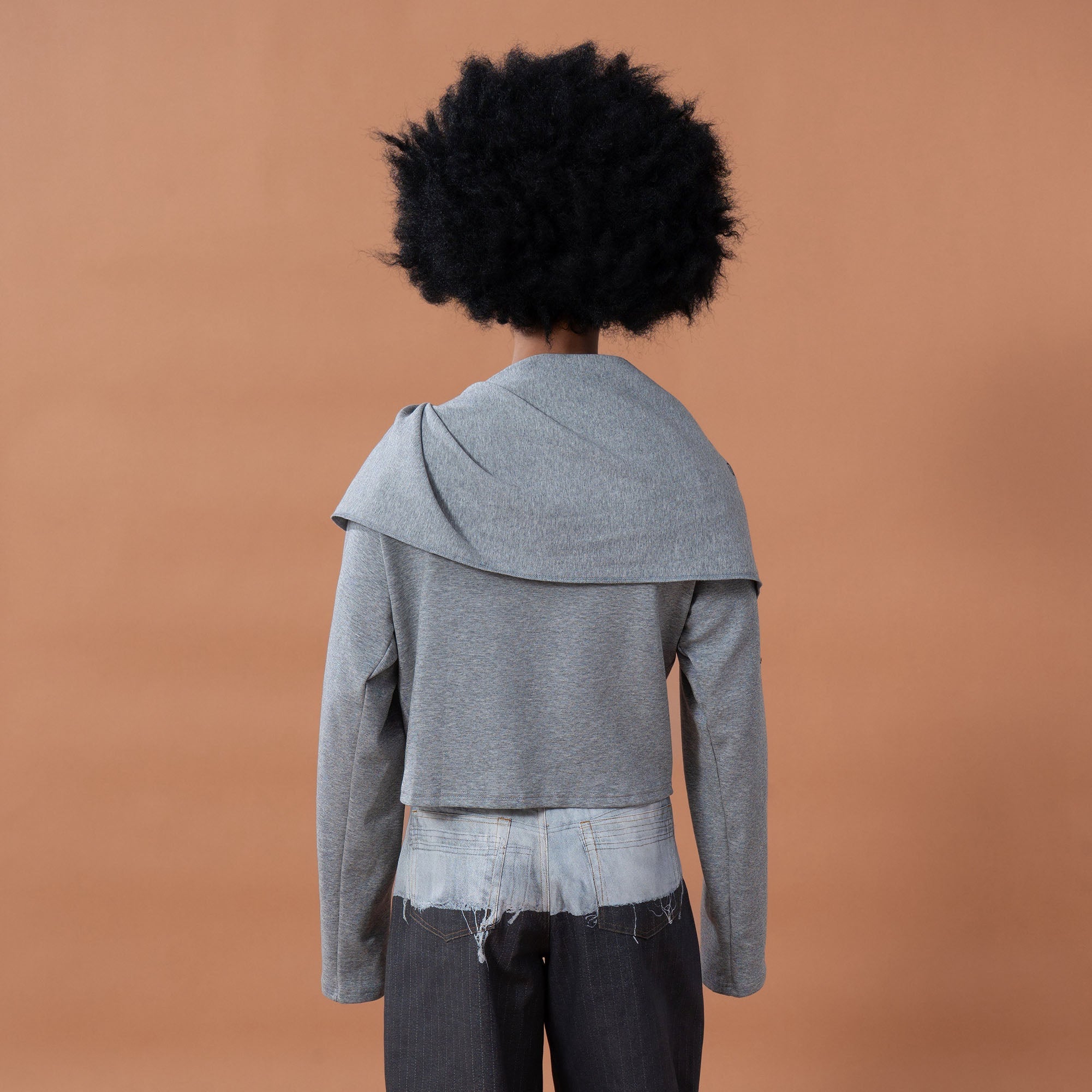 CLP Deconstructed Shawl-Overlay Sweatshirt-Sweatshirt-S (Preorder)-Free Shipping Leatheretro