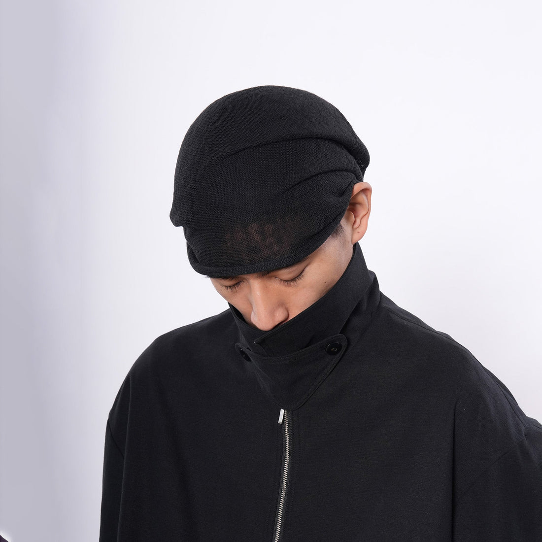 7440 37 1 Stacked Headwrap Beanie-Hat, Cap, Beanie-One Size-Free Shipping Leatheretro