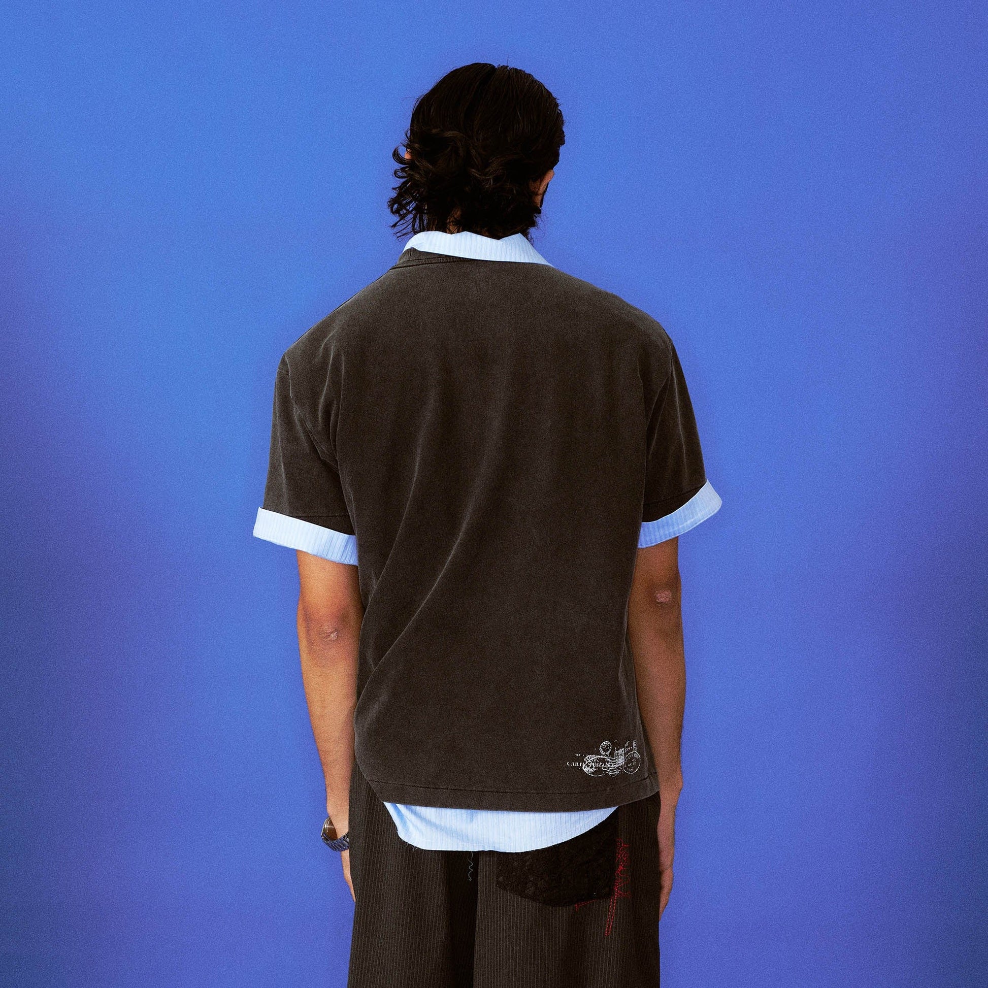 TRECLUB Frayed Patch Flag Washed T-Shirt-T Shirt-S-Free Shipping Leatheretro