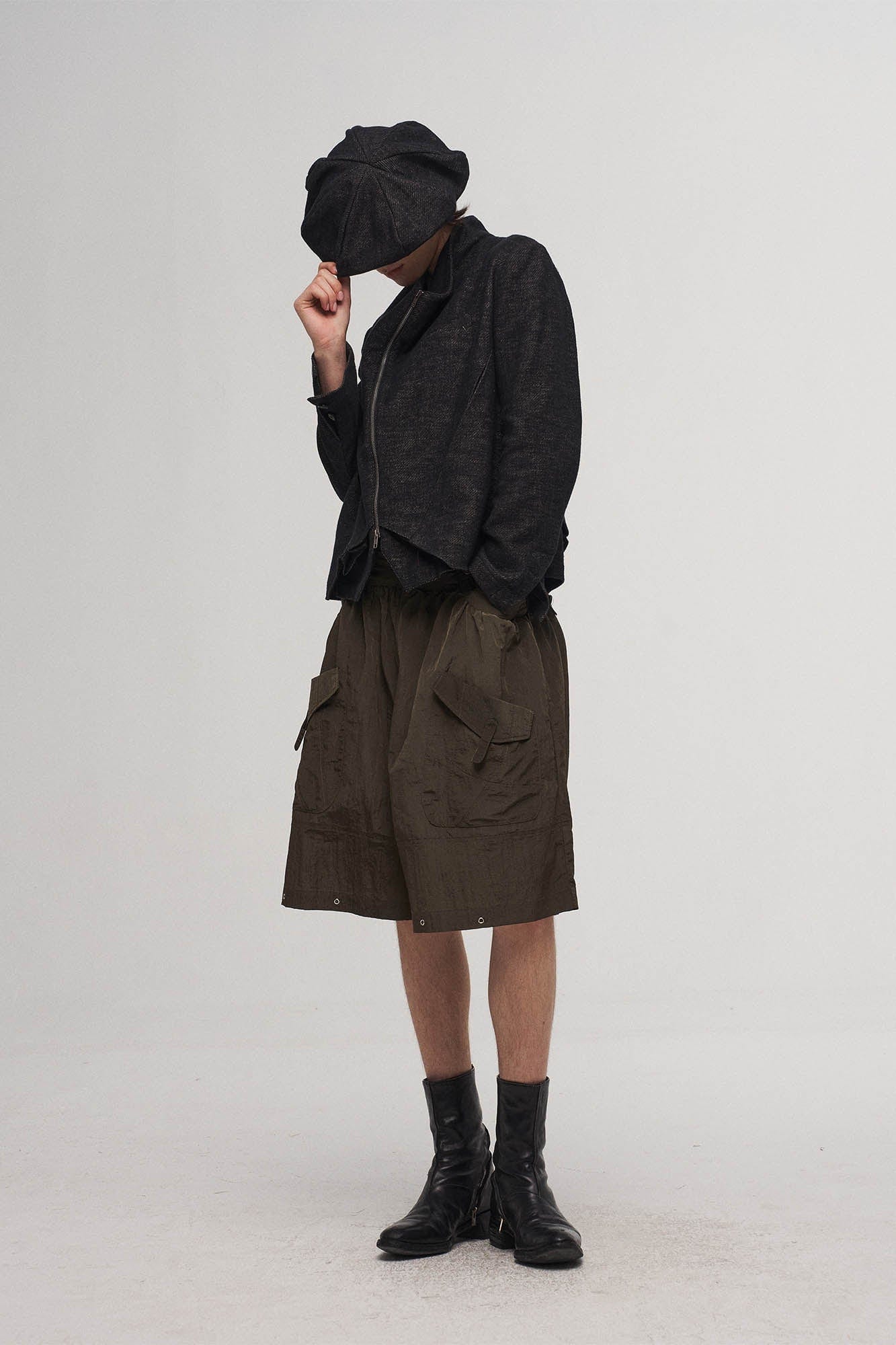 ILNya Nieternite Nifutur Multi-Pocket Crinkled Oversized Shorts-Shorts-S(0)-Free Shipping Leatheretro